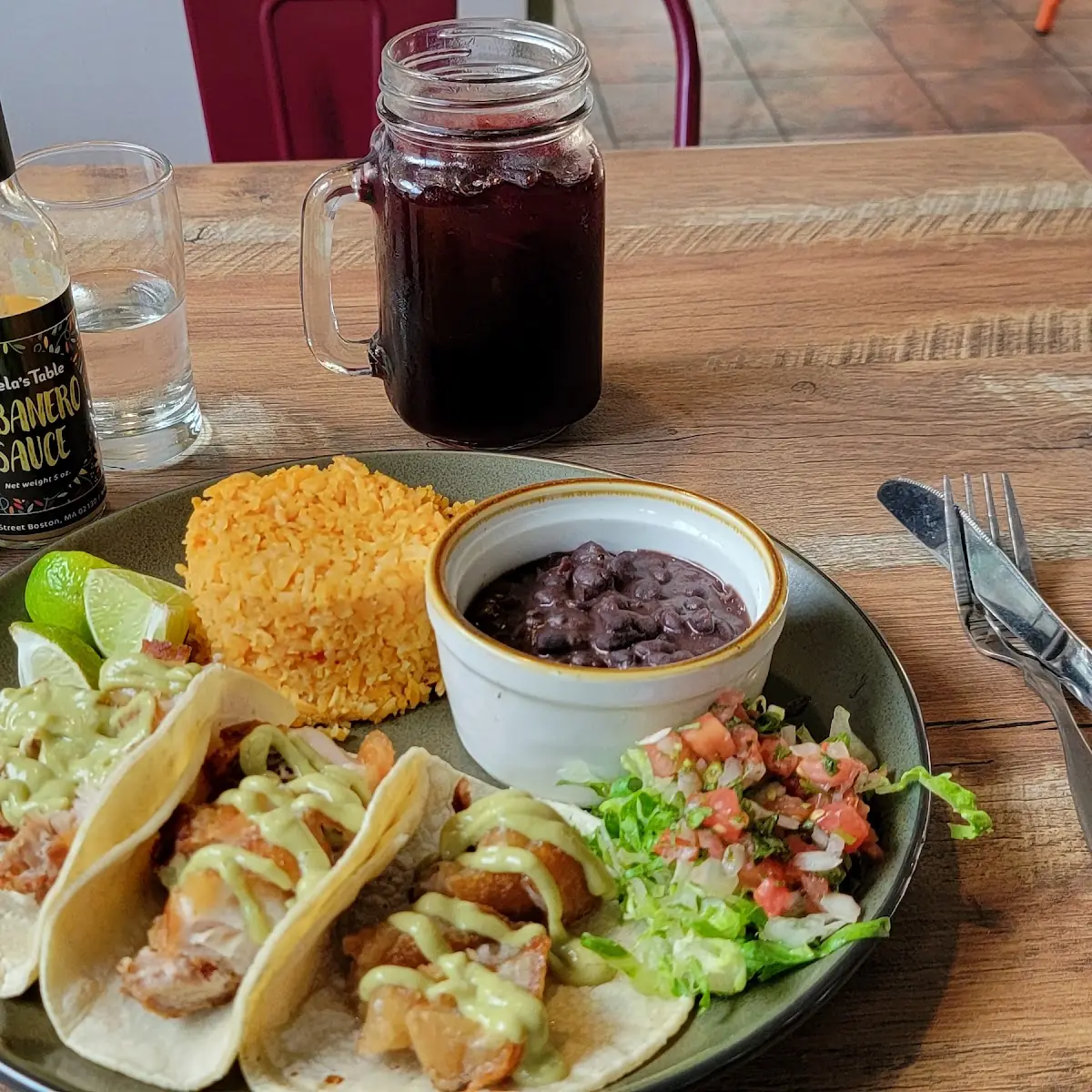 Chicharron Taco Plate