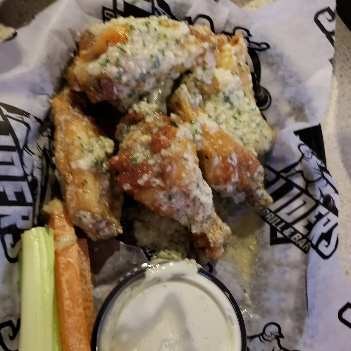 Great Garlic Parmesan Wings