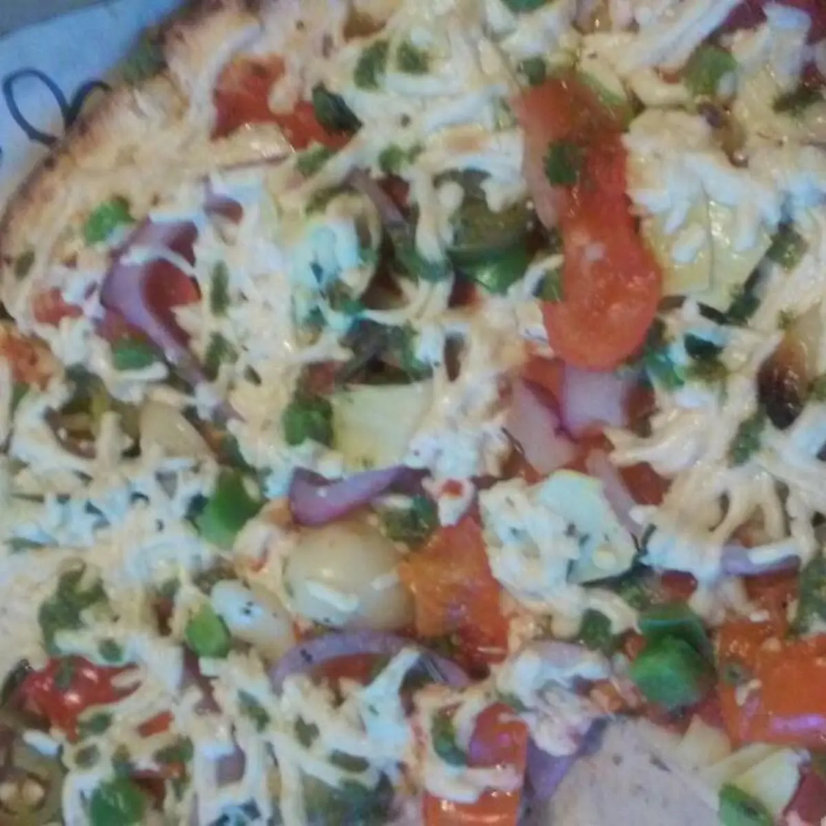 Vegan Cheese Veggie Pizza
