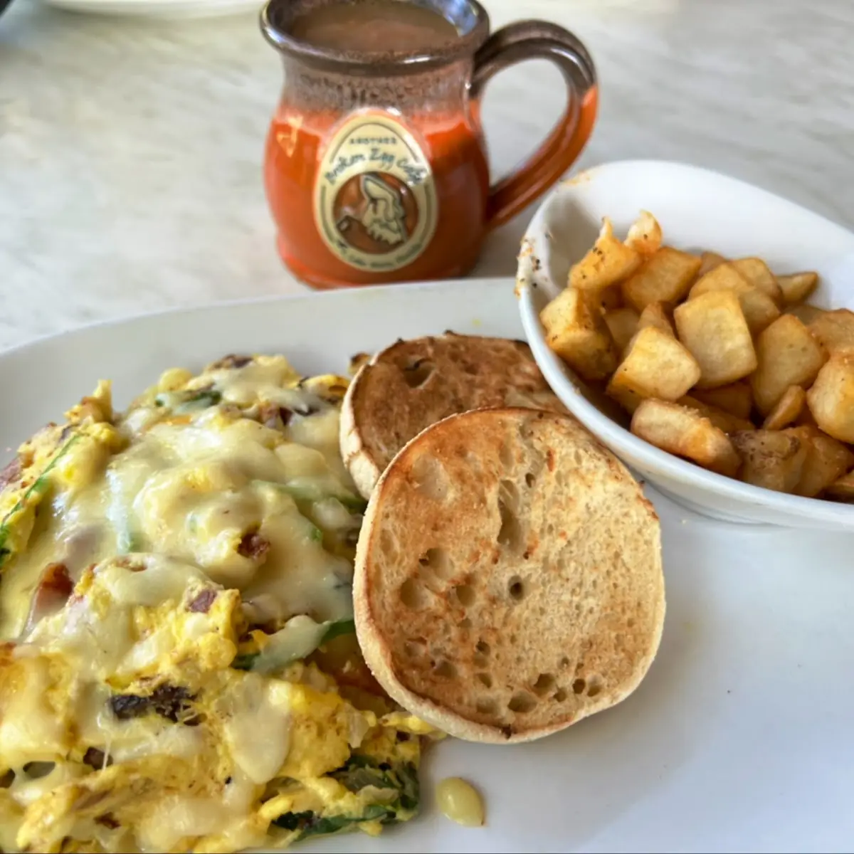 Broken Egg Biscuit Sandwich