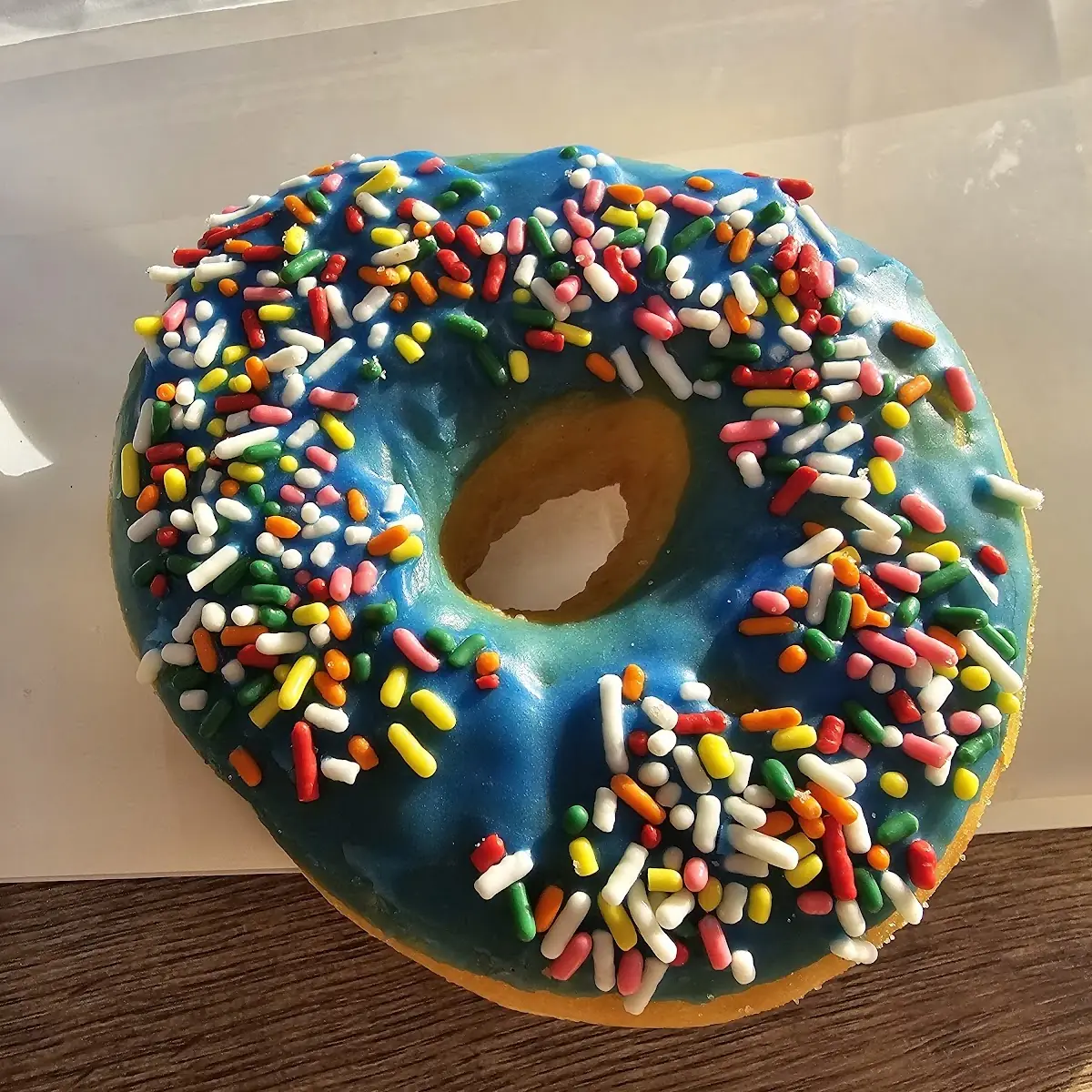 Blue Sprinkle Donut