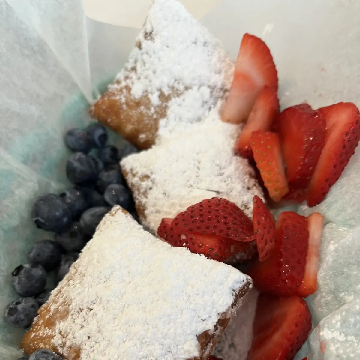 Beignet with Fresh Fruit