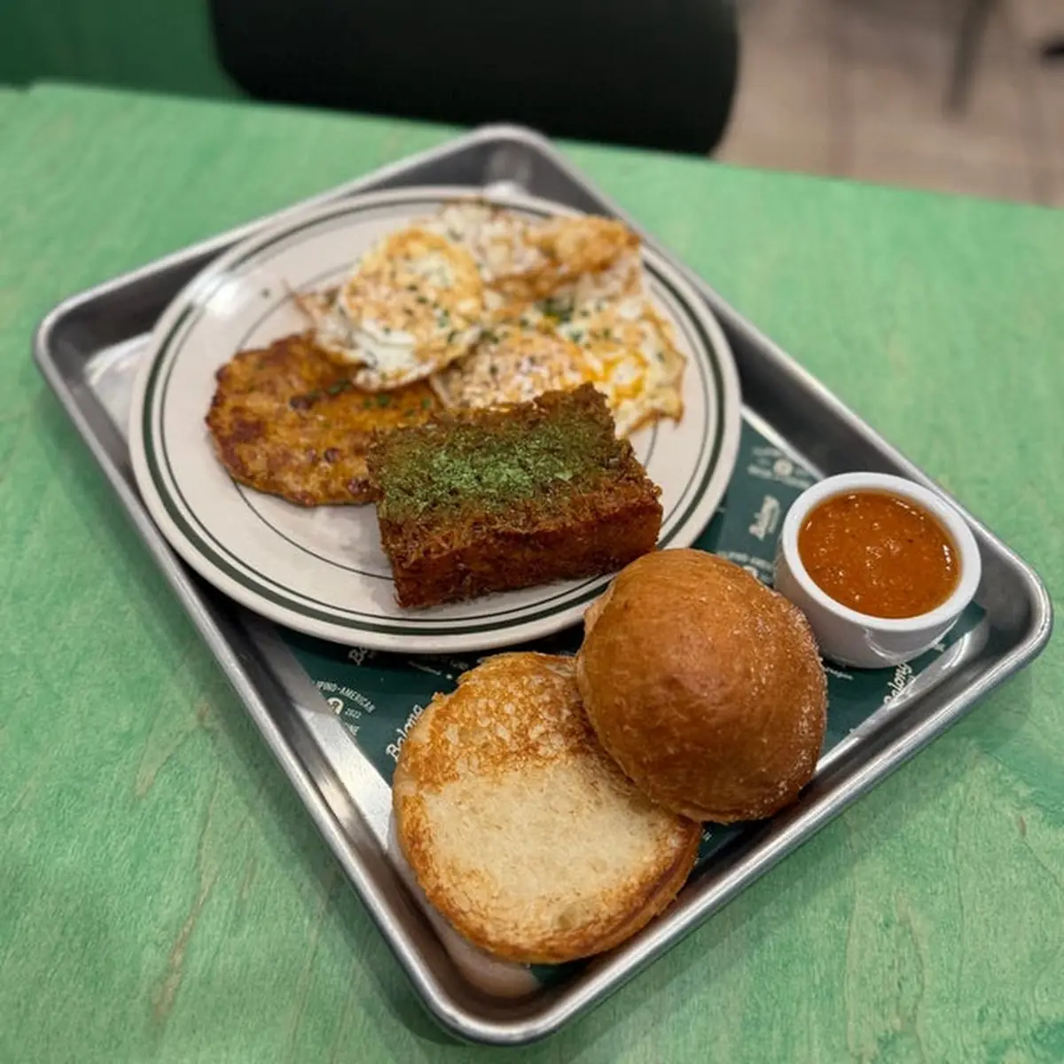 Fried Eggs Sausage Hash Browns