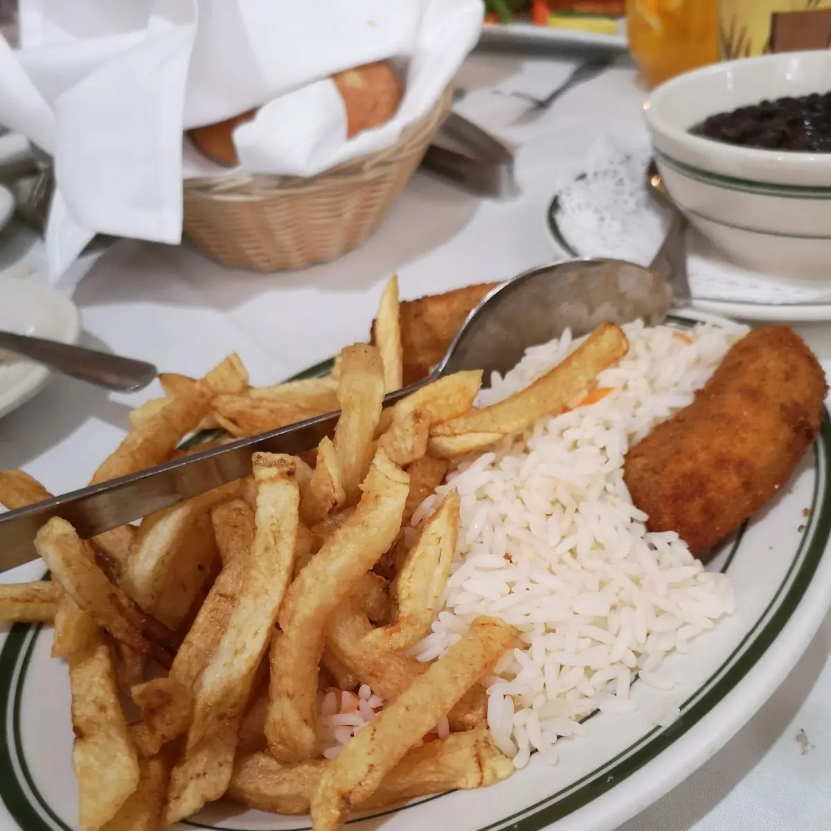 French Fries and White Rice