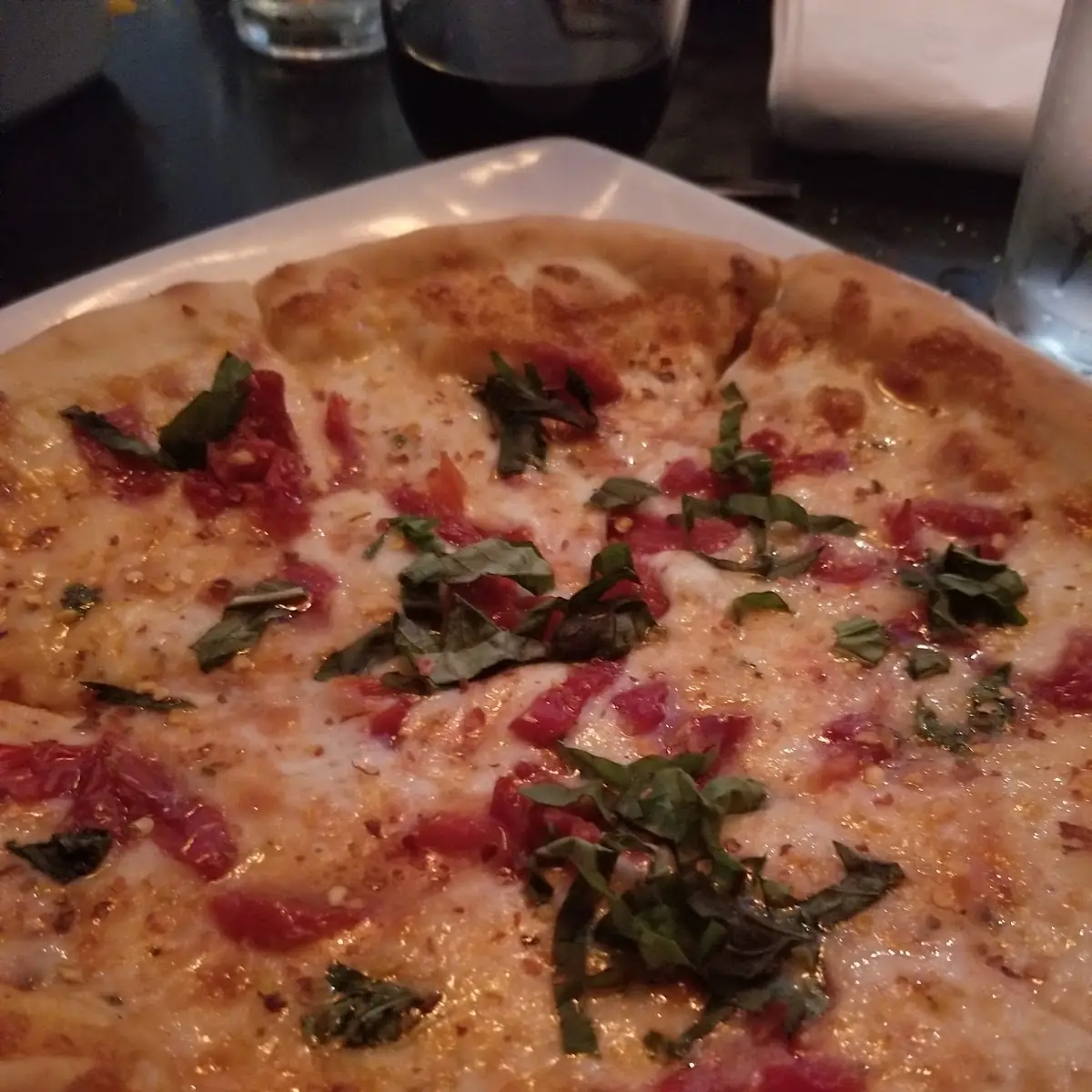 Sun-Dried Tomato and Basil Pizza