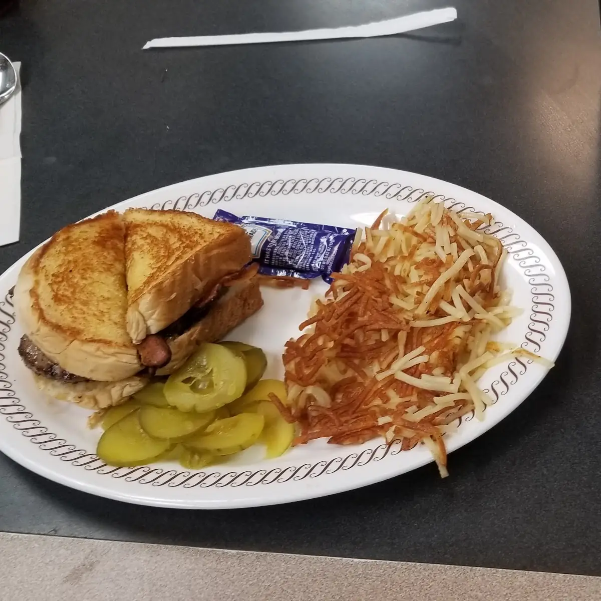 Waffle and Ruben Sandwich