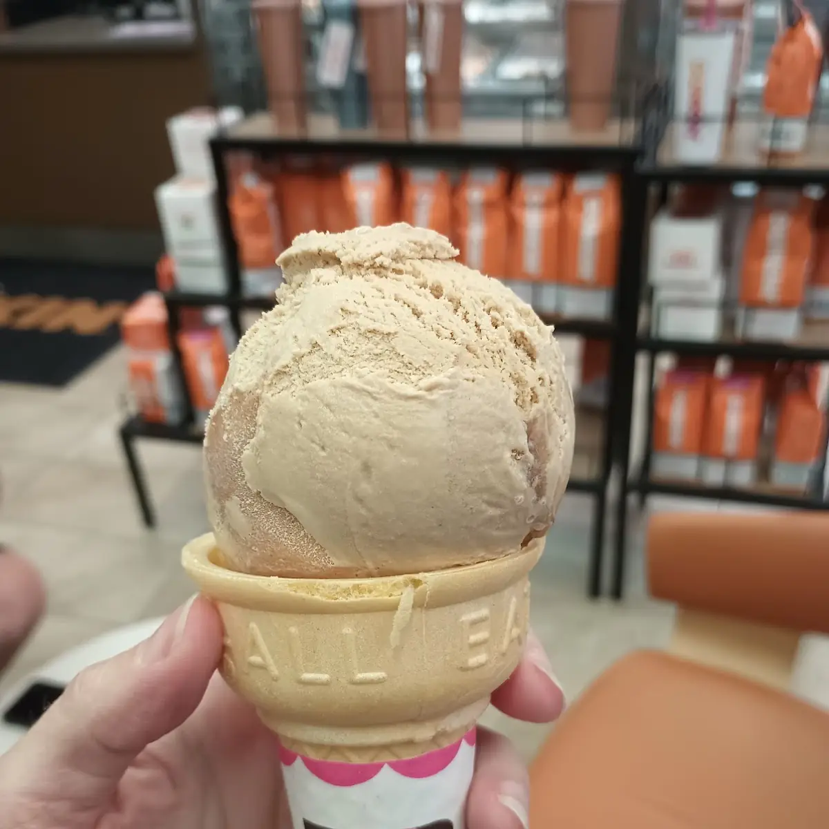 Coffee Shop Cold Brew Ice Cream Cone