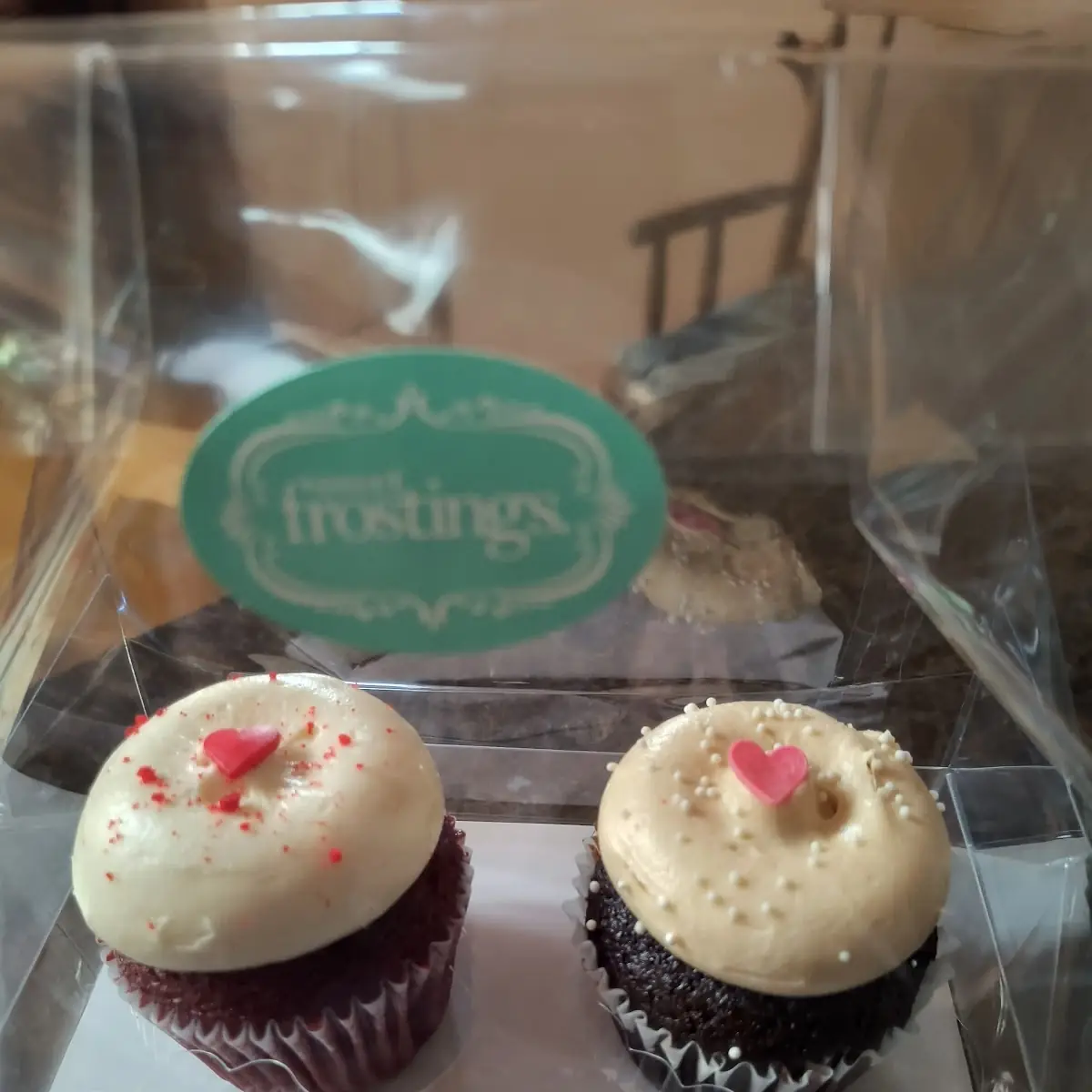 Salted Caramel Cookie and Red Velvet Cupcake