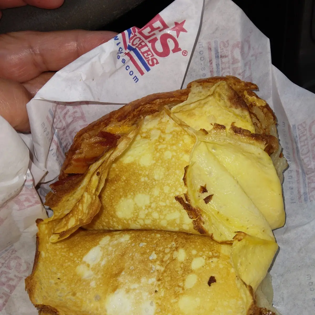 86 Bacon Egg and Cheese Burnt Eggs