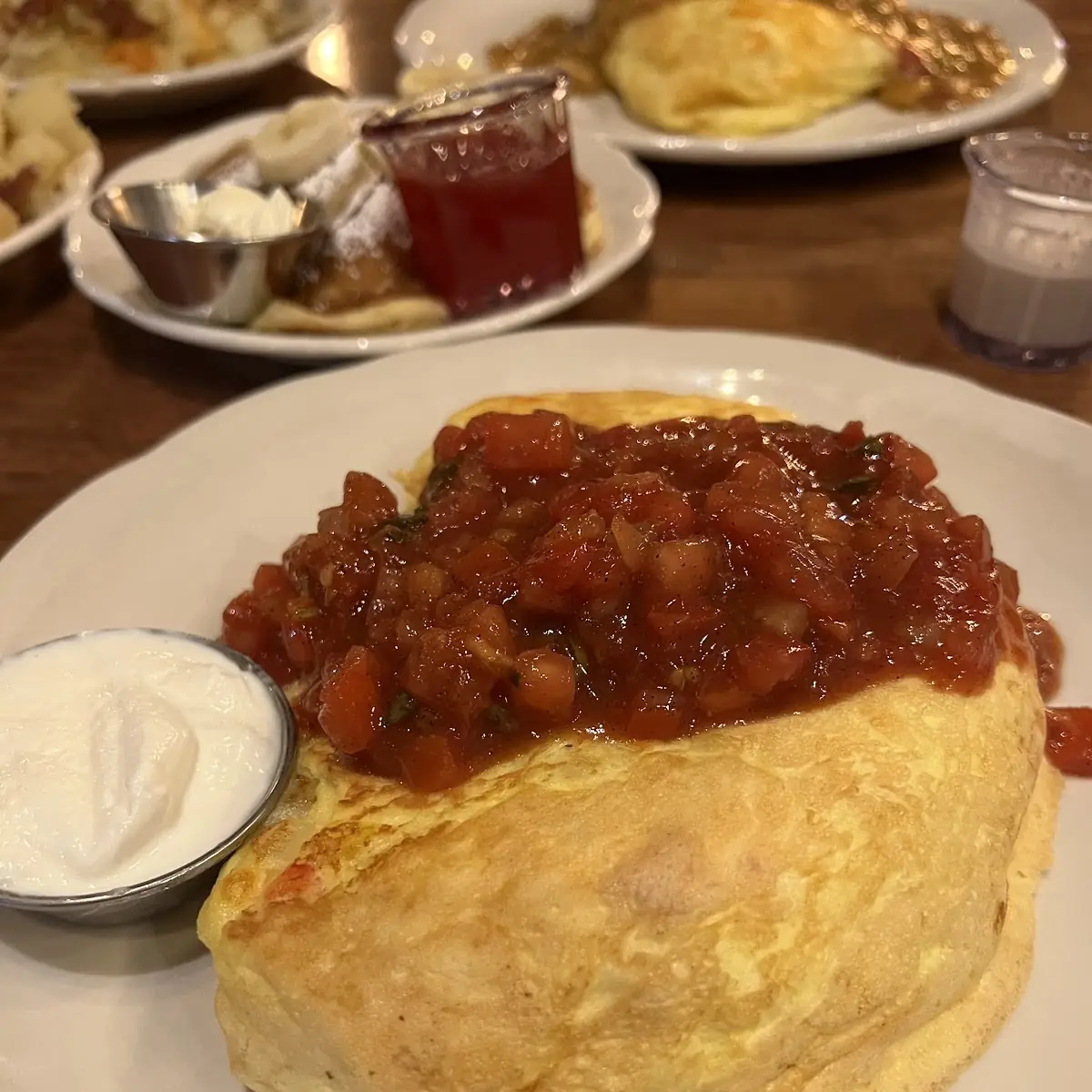 Roasted Red Pepper Omelet