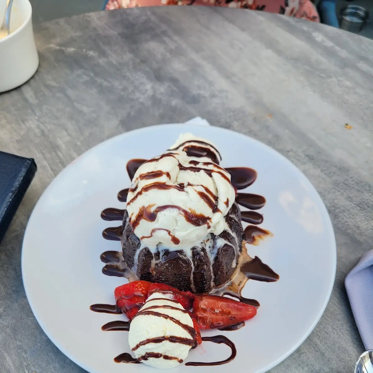 Chocolate Lava Cake with Vanilla Ice Cream