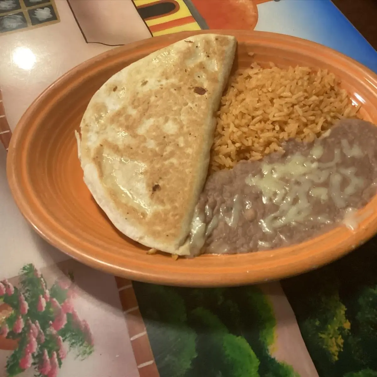 Quesadilla Rice and Beans