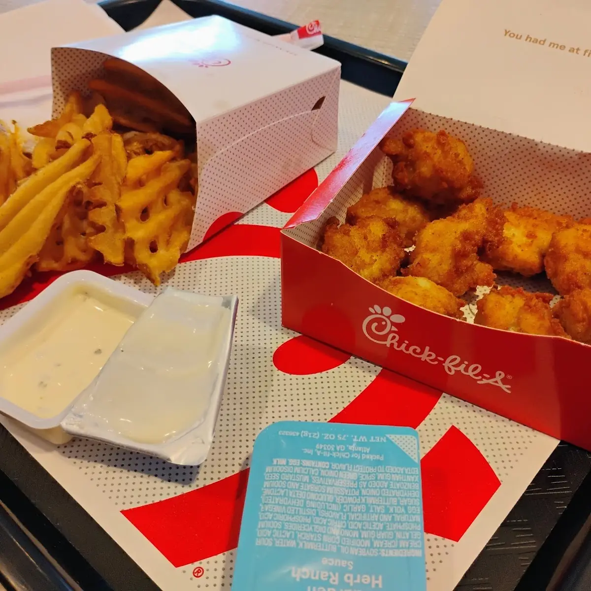 Chicken Nuggets Waffle Fries