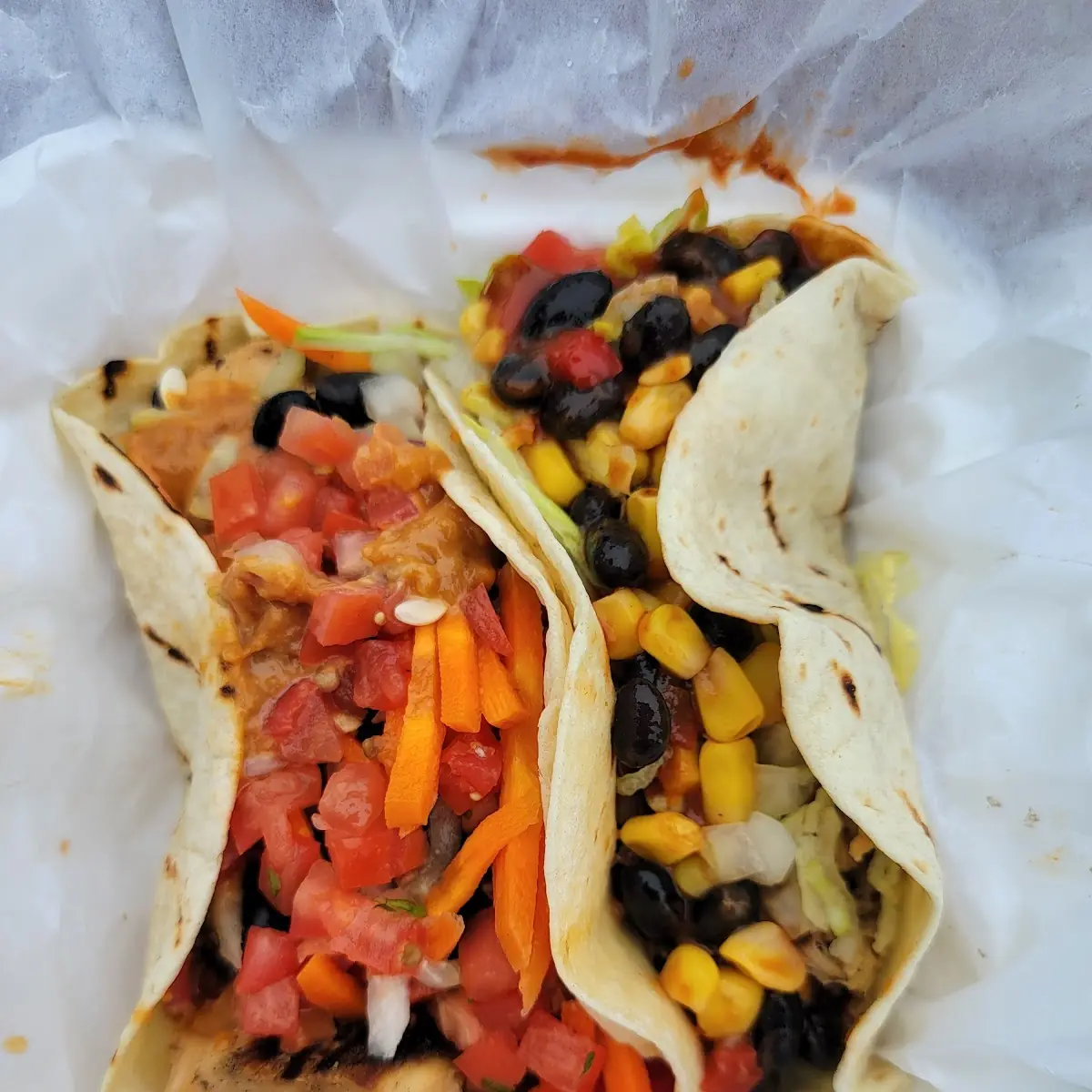 Chicken Taco and Pork Taco