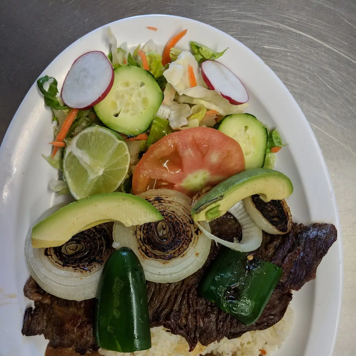 Bistec Encebollado Steak with Onions