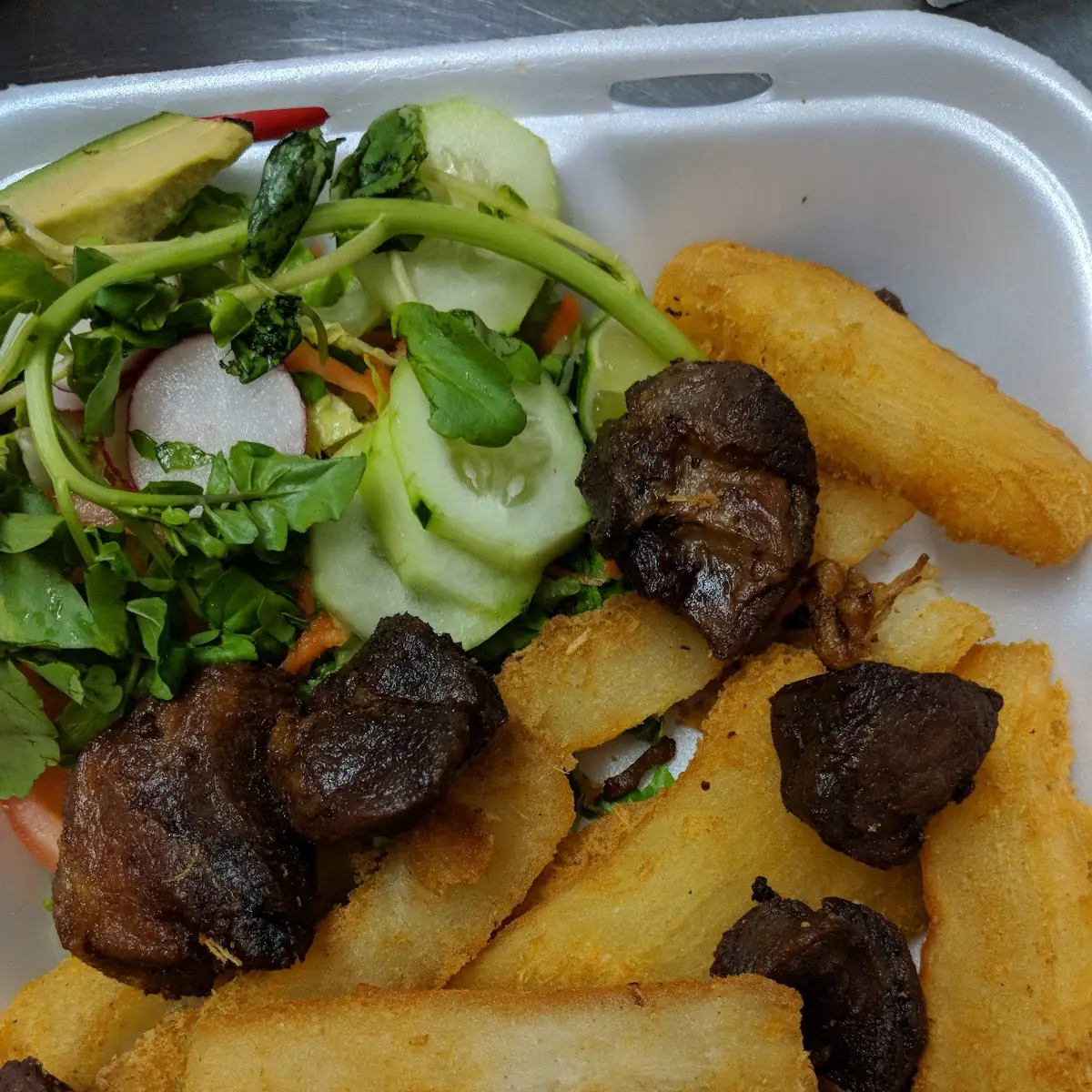 Yuca Con Chicharron Cassava with Pork