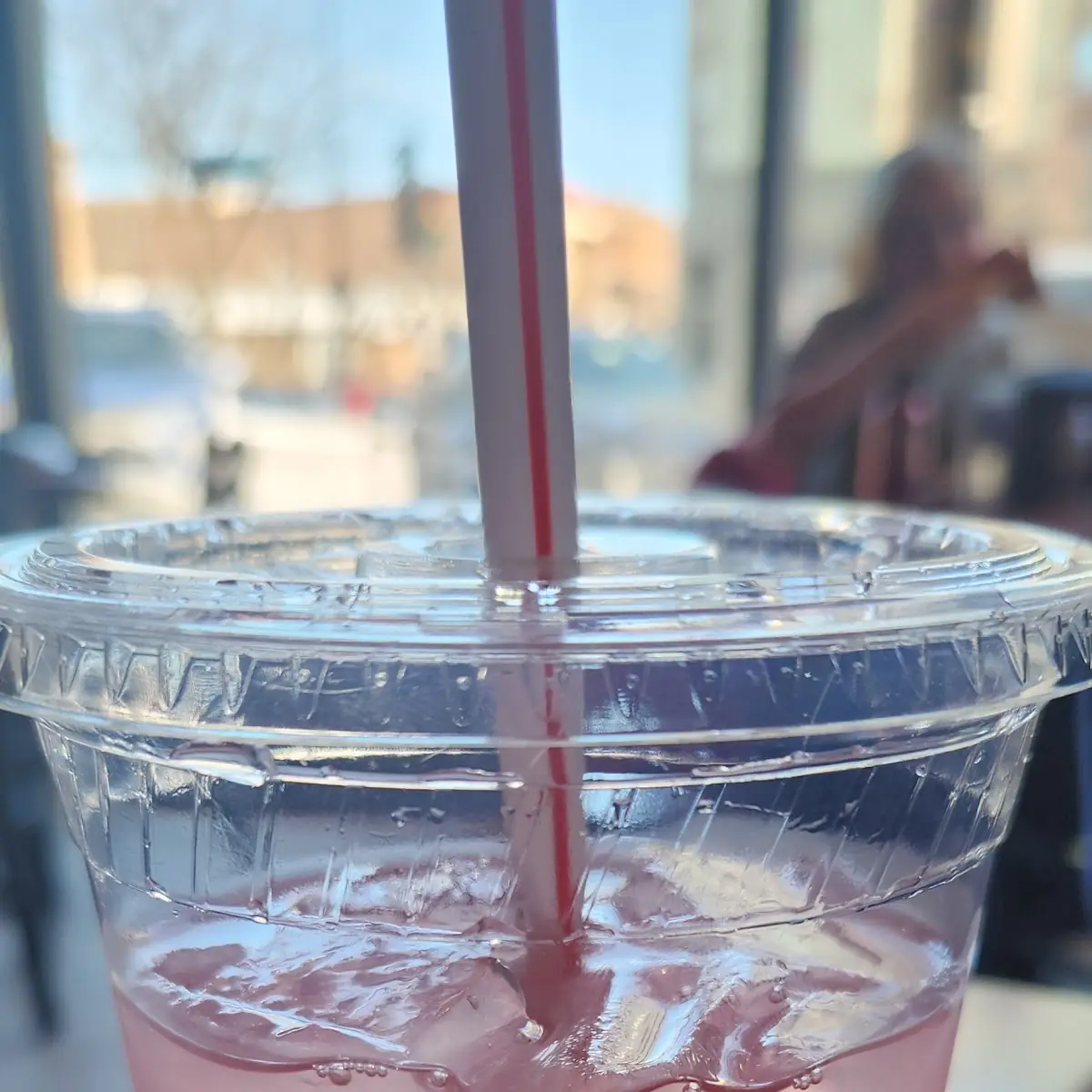 Lemonade with Strawberry Syrup