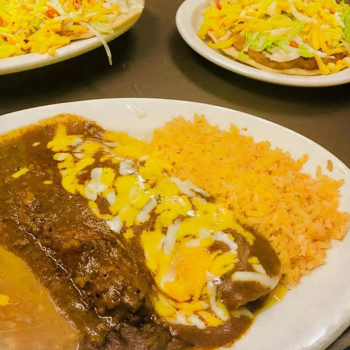 Lunch Special 2 Tostada Cheese Enchilada