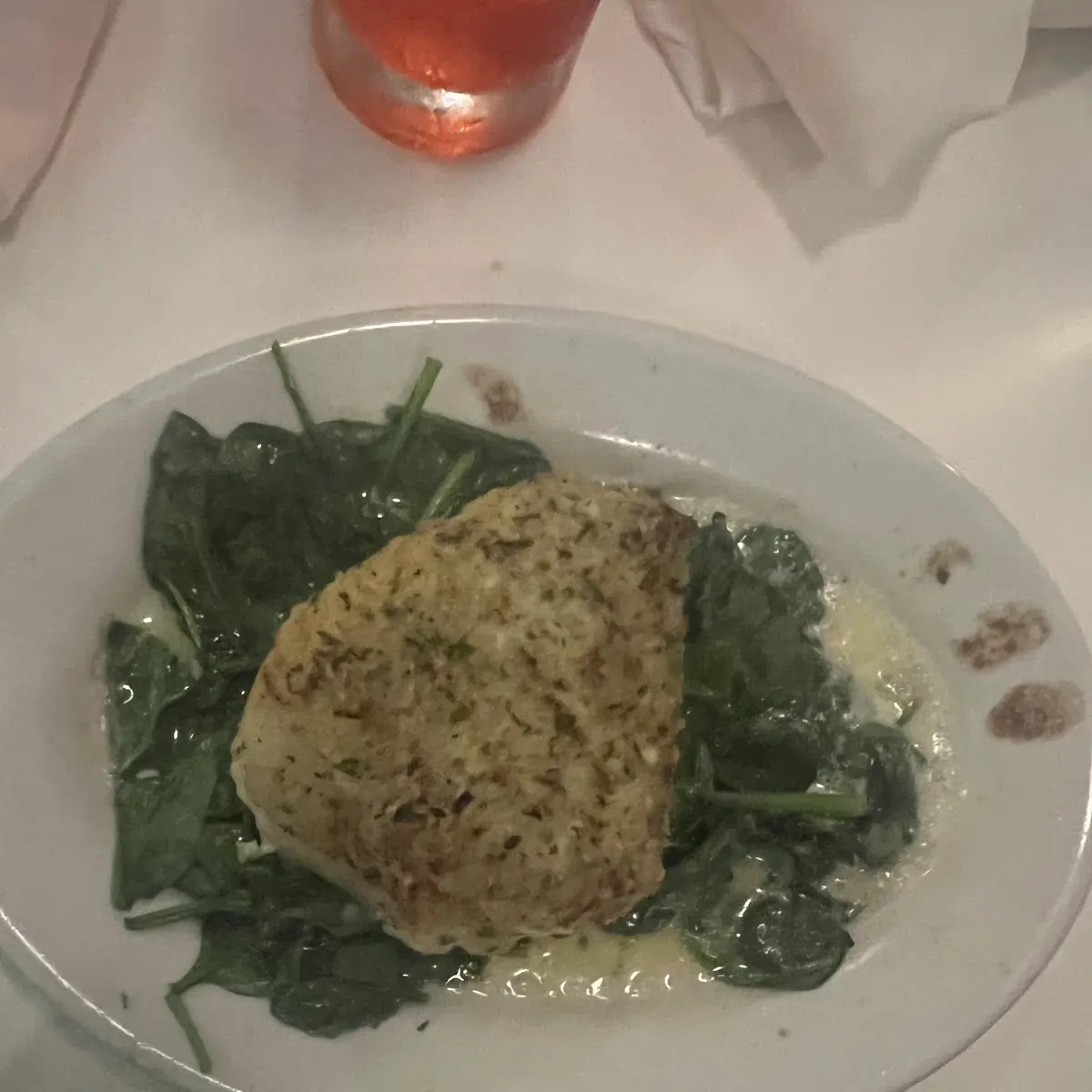 Garlic Crusted Sea Bass