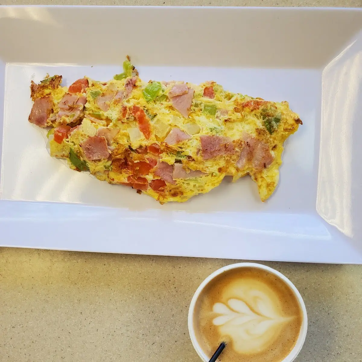 Western Omelette Y Cafecon Queso