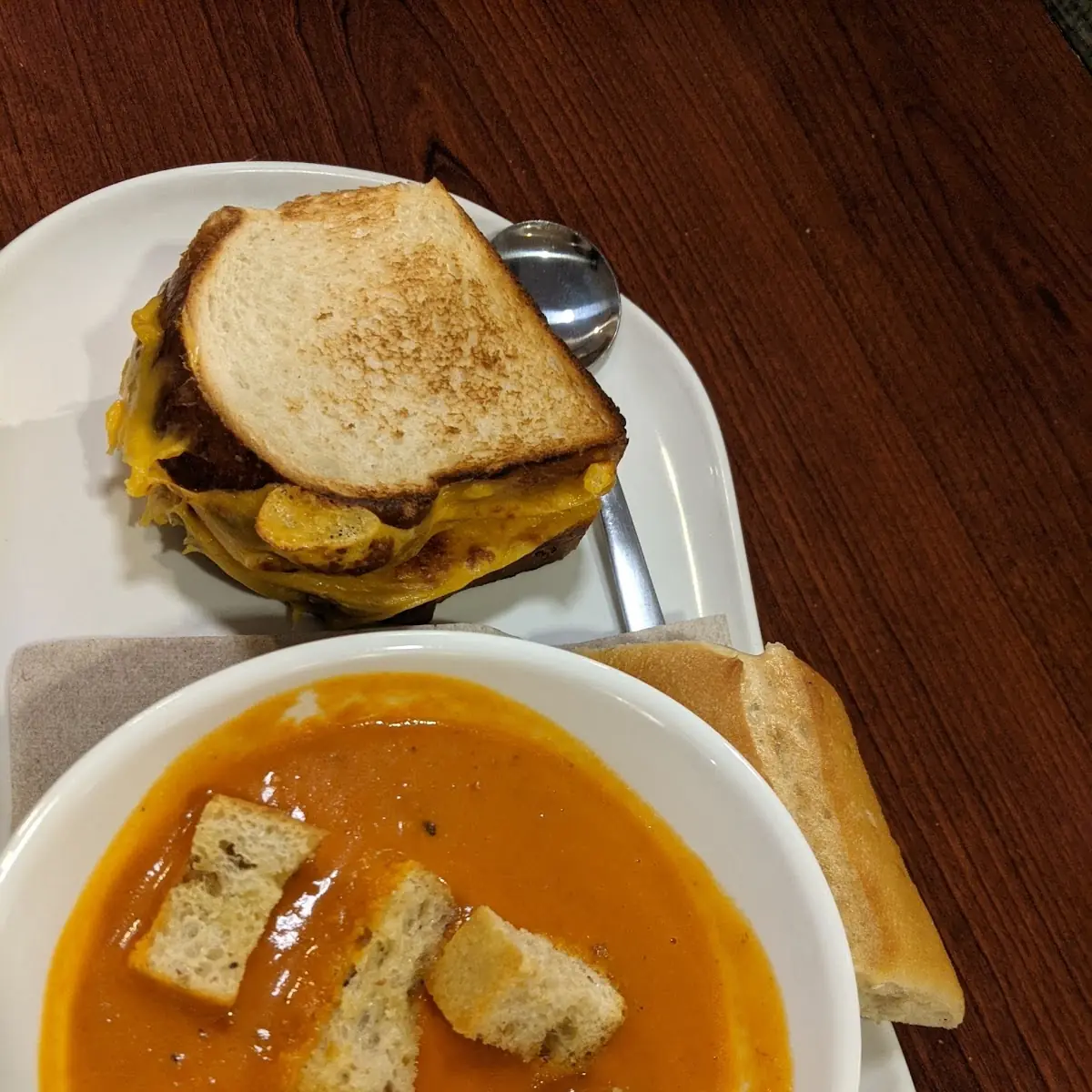Tomato Soup and Cheese Toast