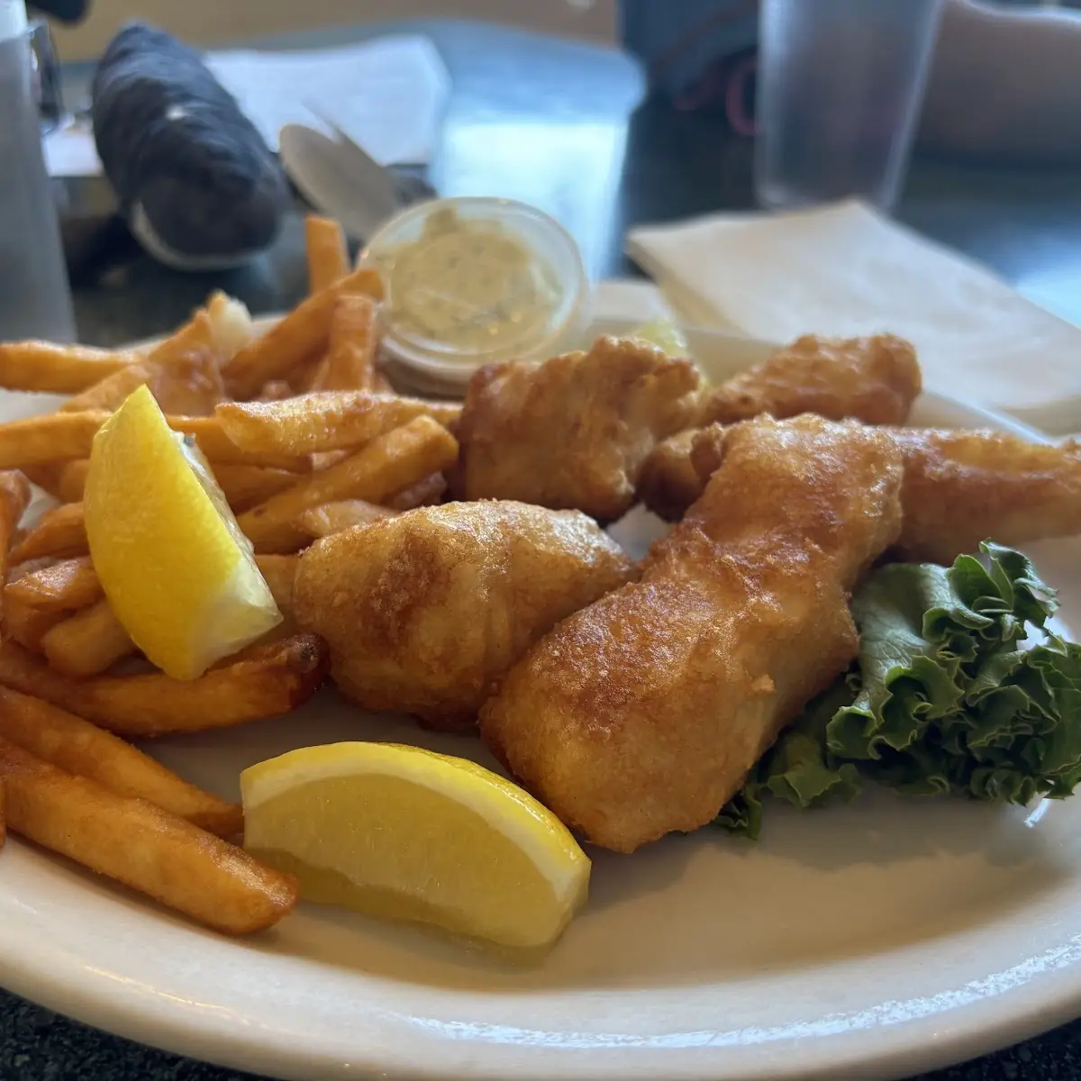 Fried Fish and French Fries Platter