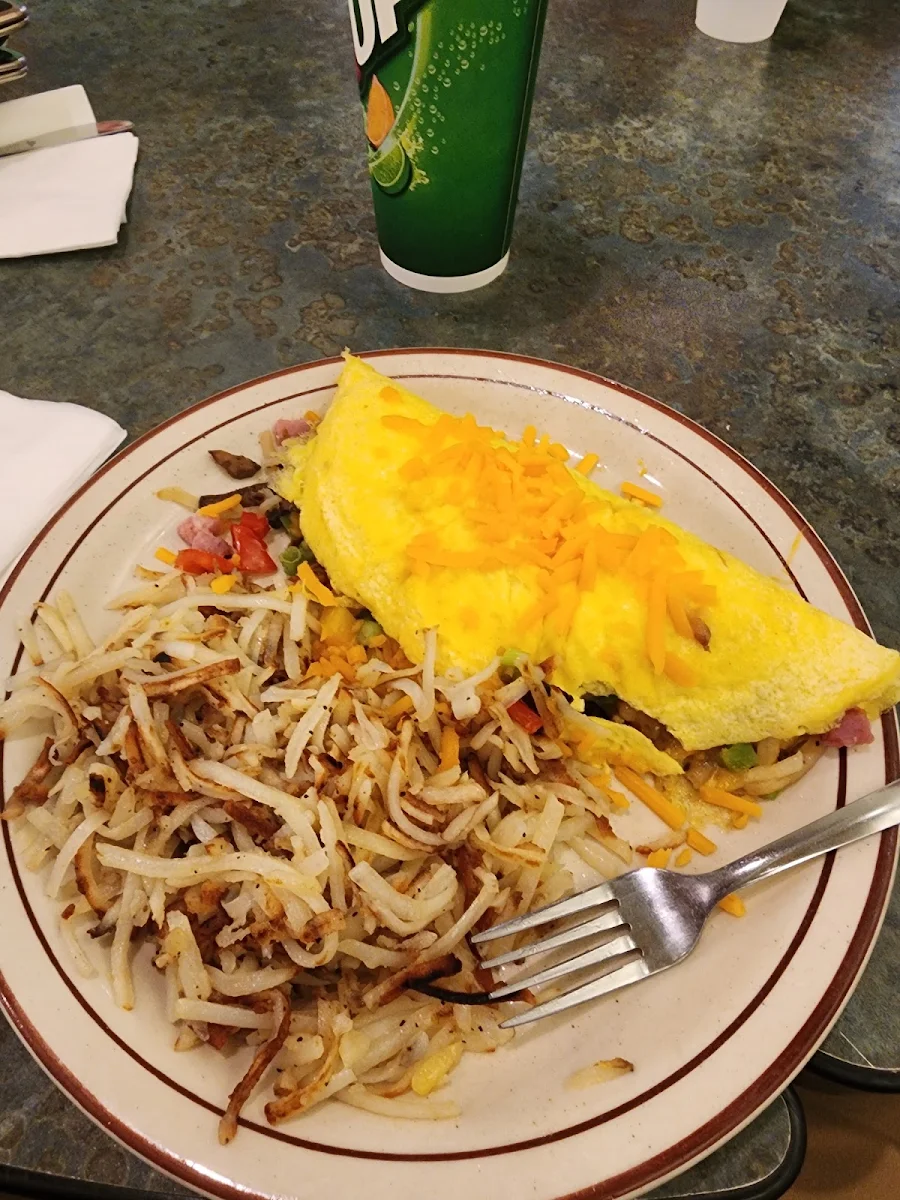 Ham Omelette Hash Browns