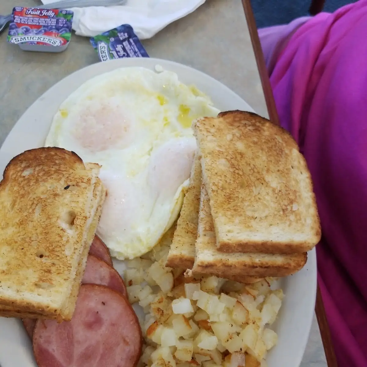 Farmer's Ham Steak & Eggs