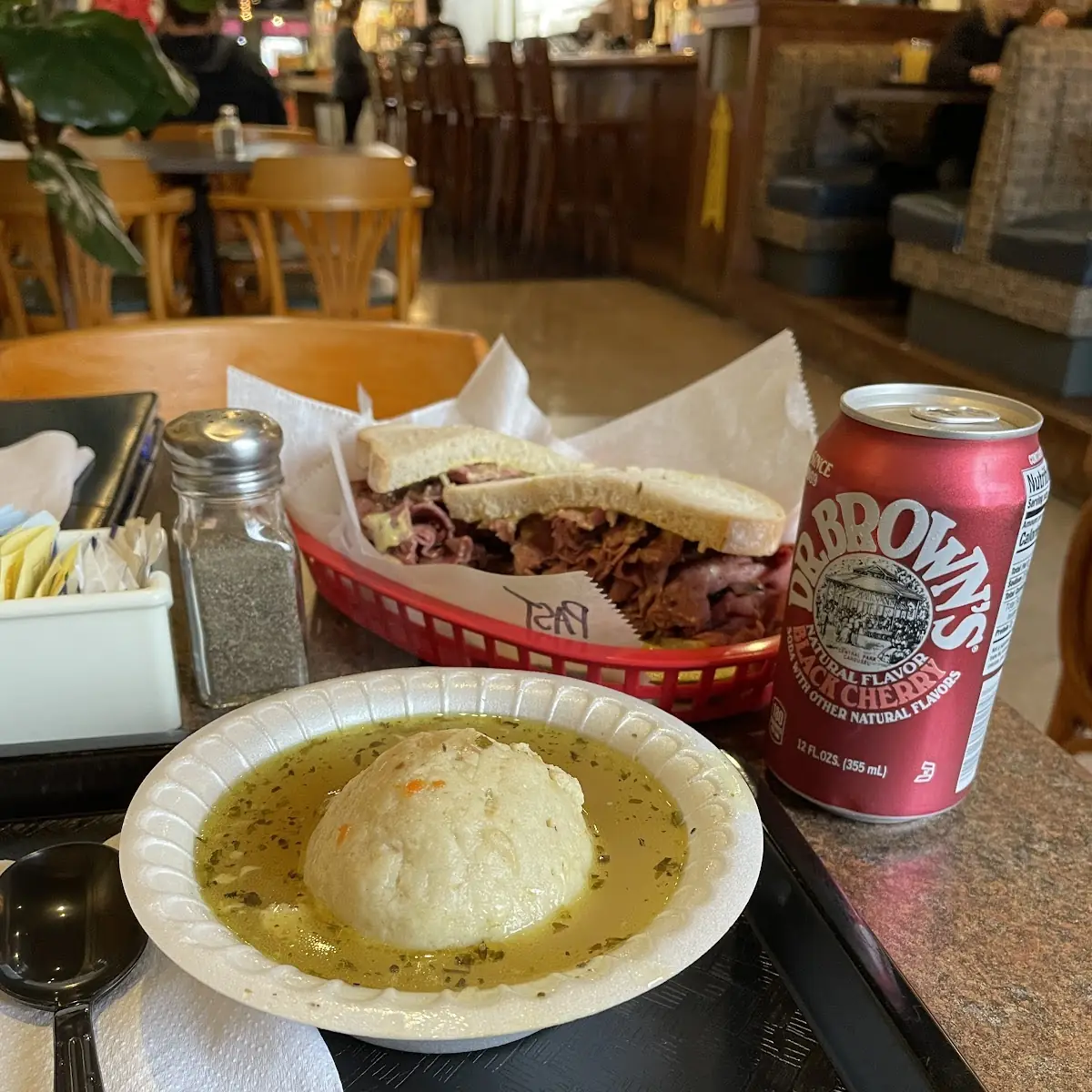 Pastrami Sandwich & Matzo Ball