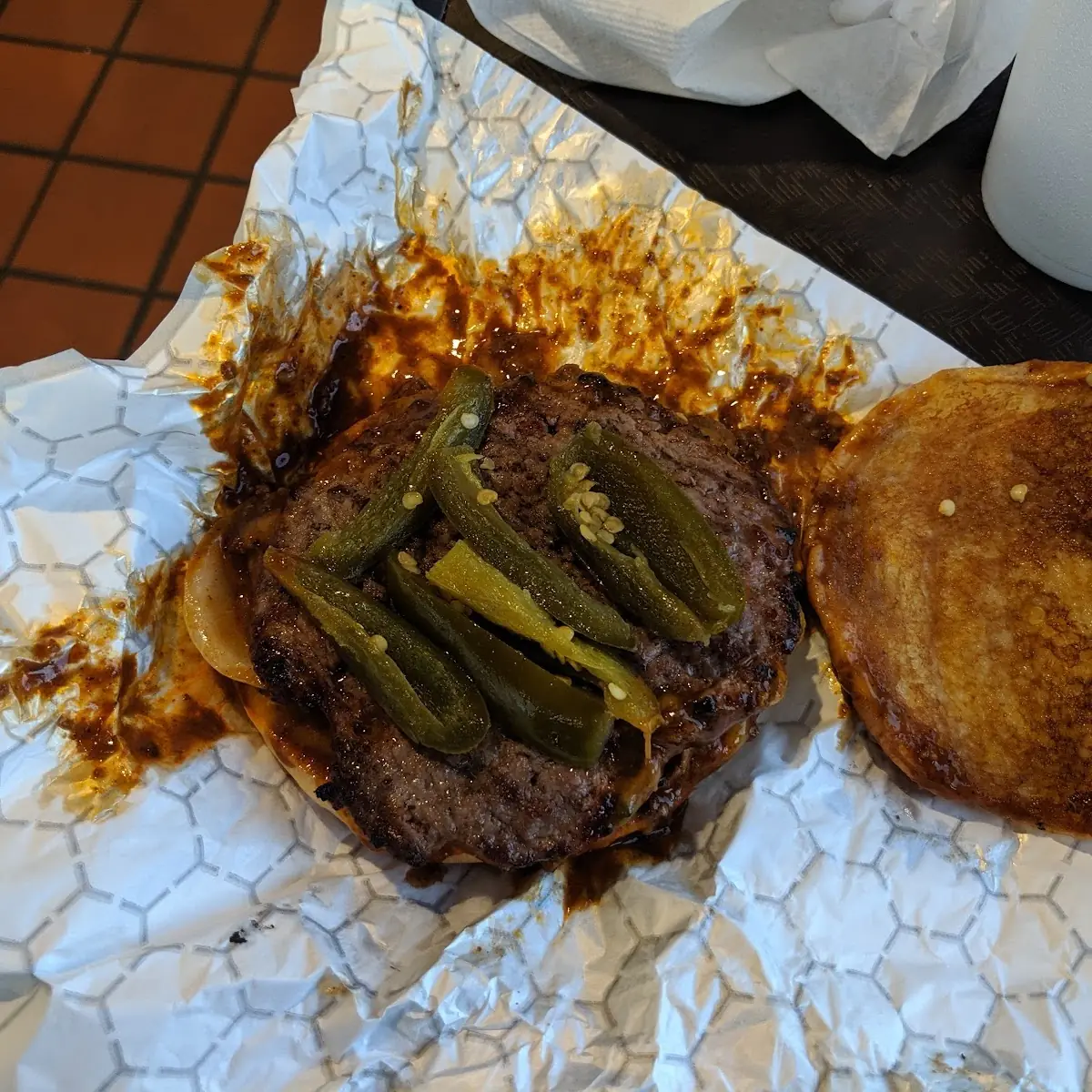 Chili Cheeseburger Half Pounder