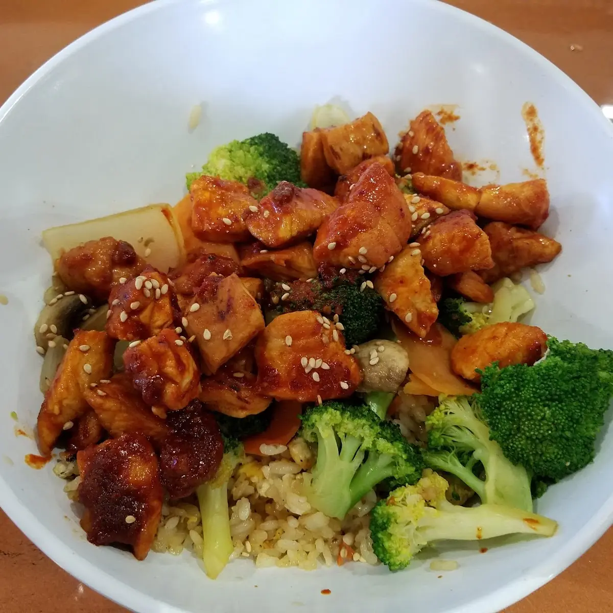 Sesame Chicken & Fried Rice with Veggies
