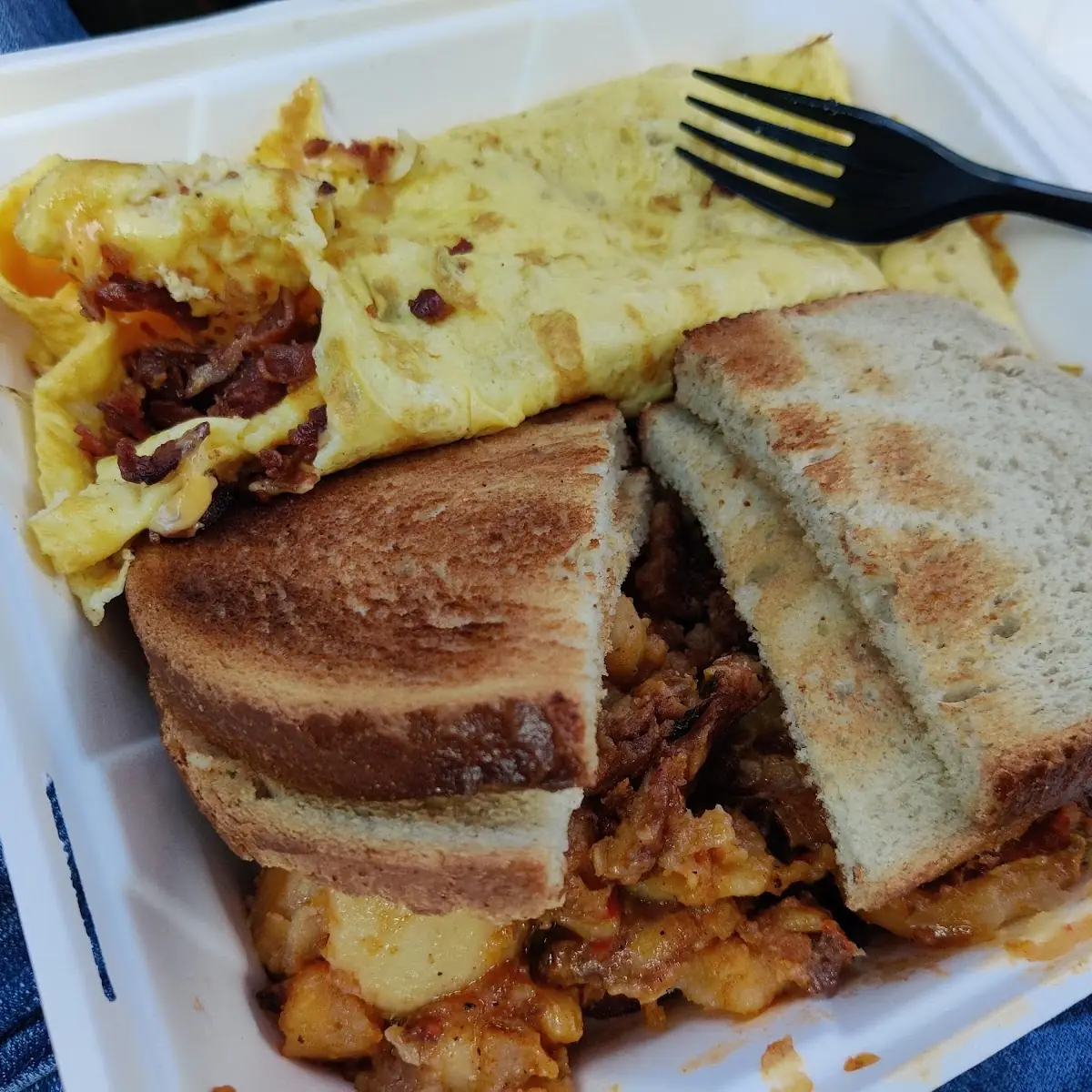 Bacon and Cheese Omelette