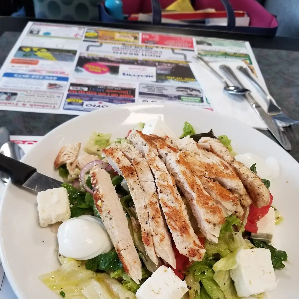 Greek Salad with Chicken