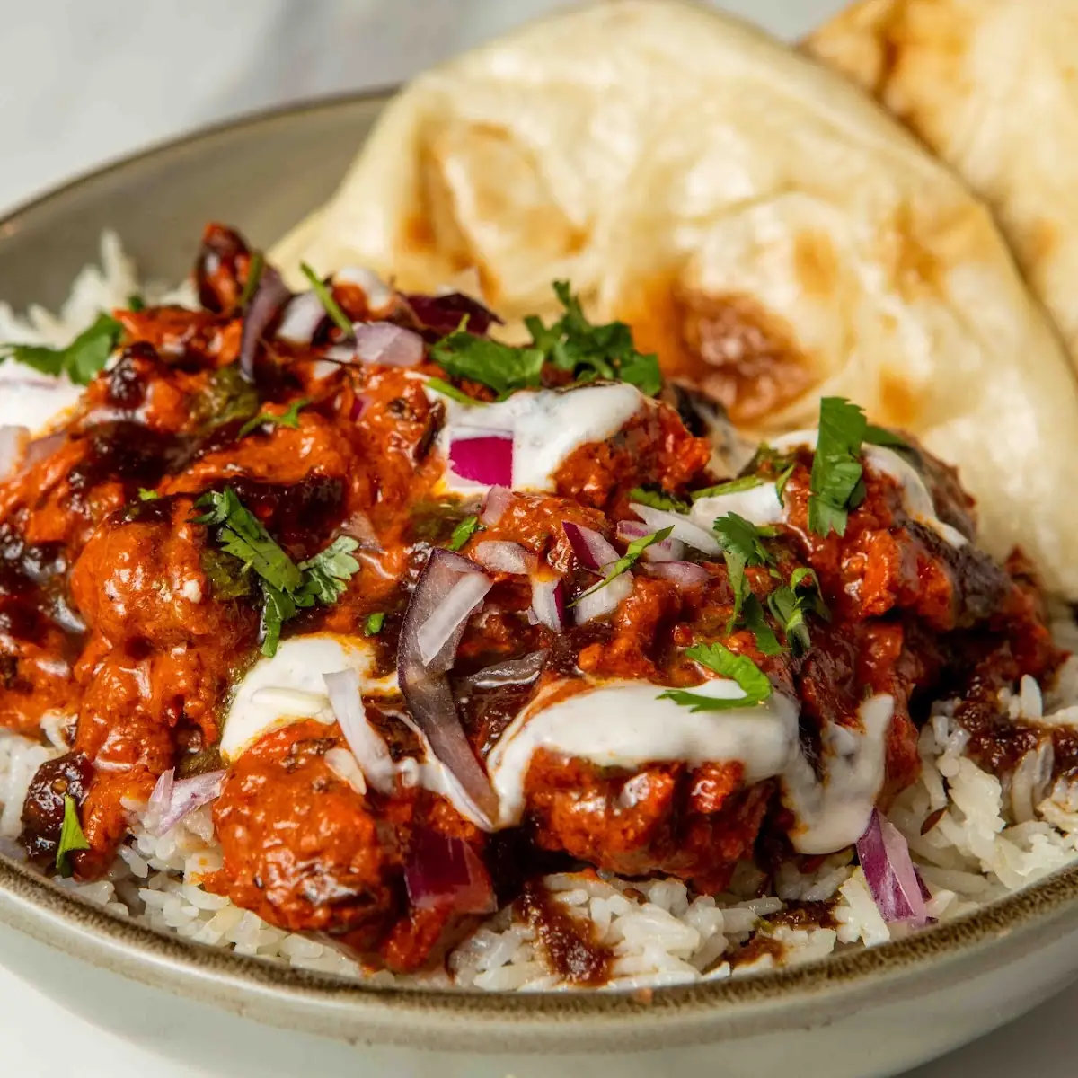 Butter Chicken Rice Bowl