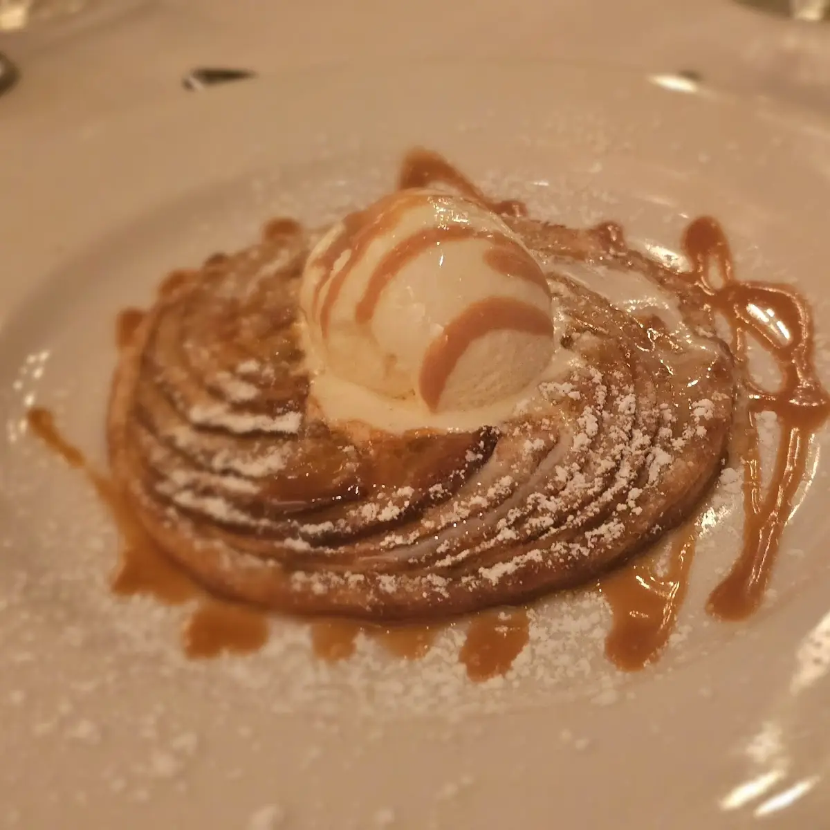 Apple Tart with Vanilla Ice Cream