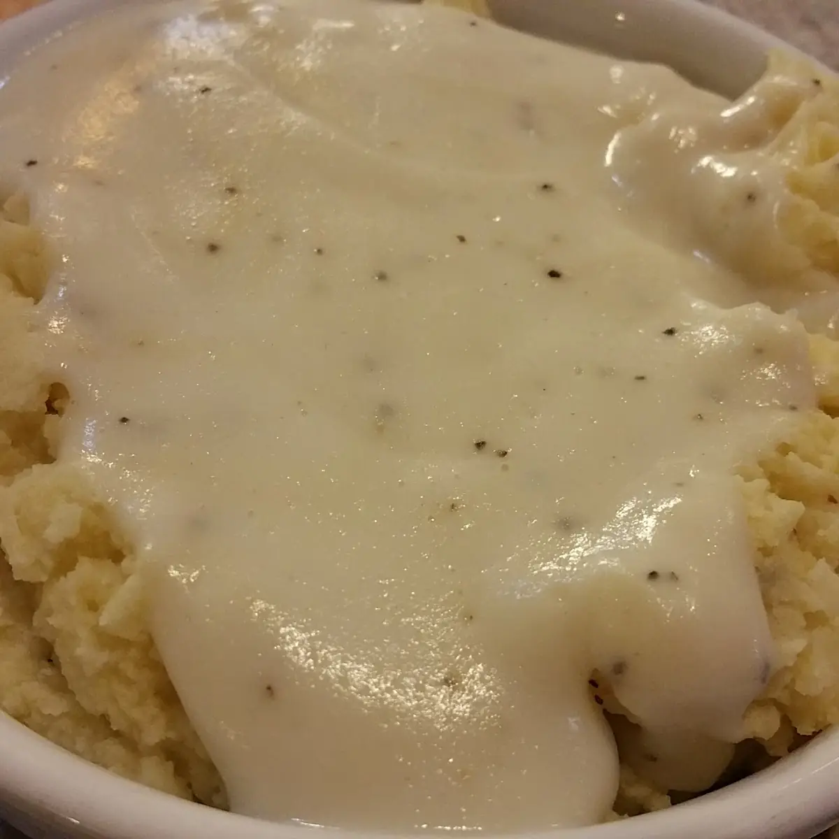 Mashed Potatoes & White Gravy