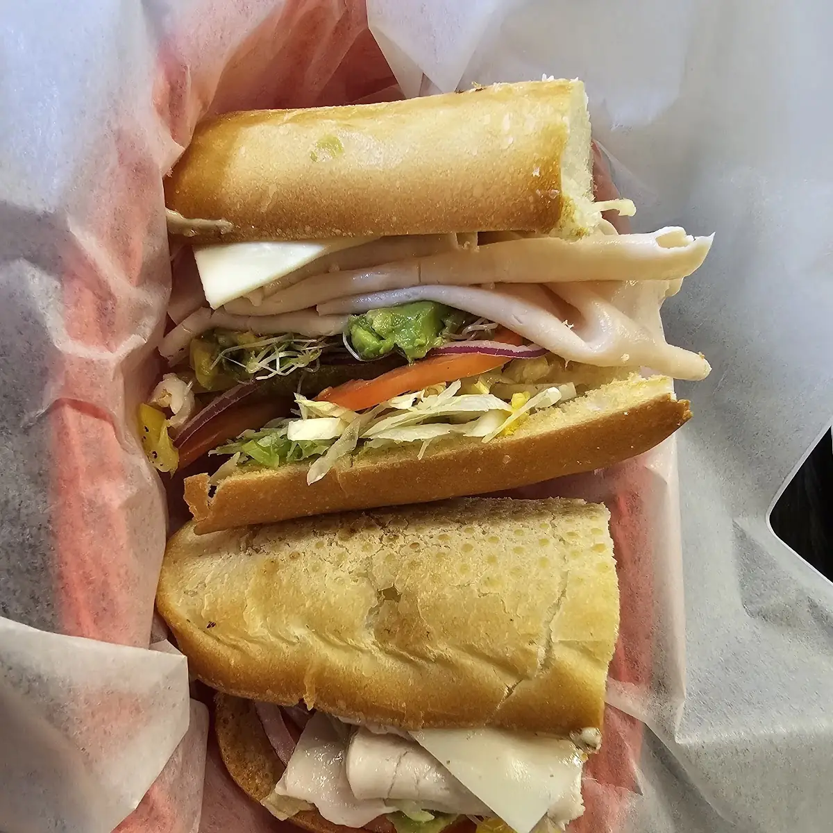Turkey Sprouts Swiss Cheese Sandwich