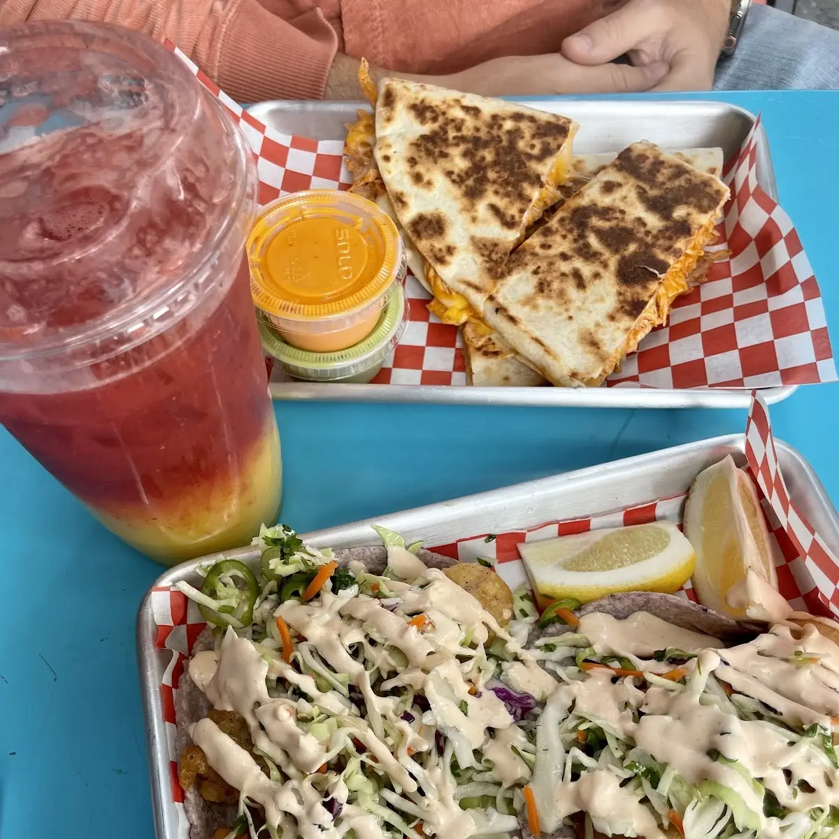 Valencia Fish Tacos Two Tacos