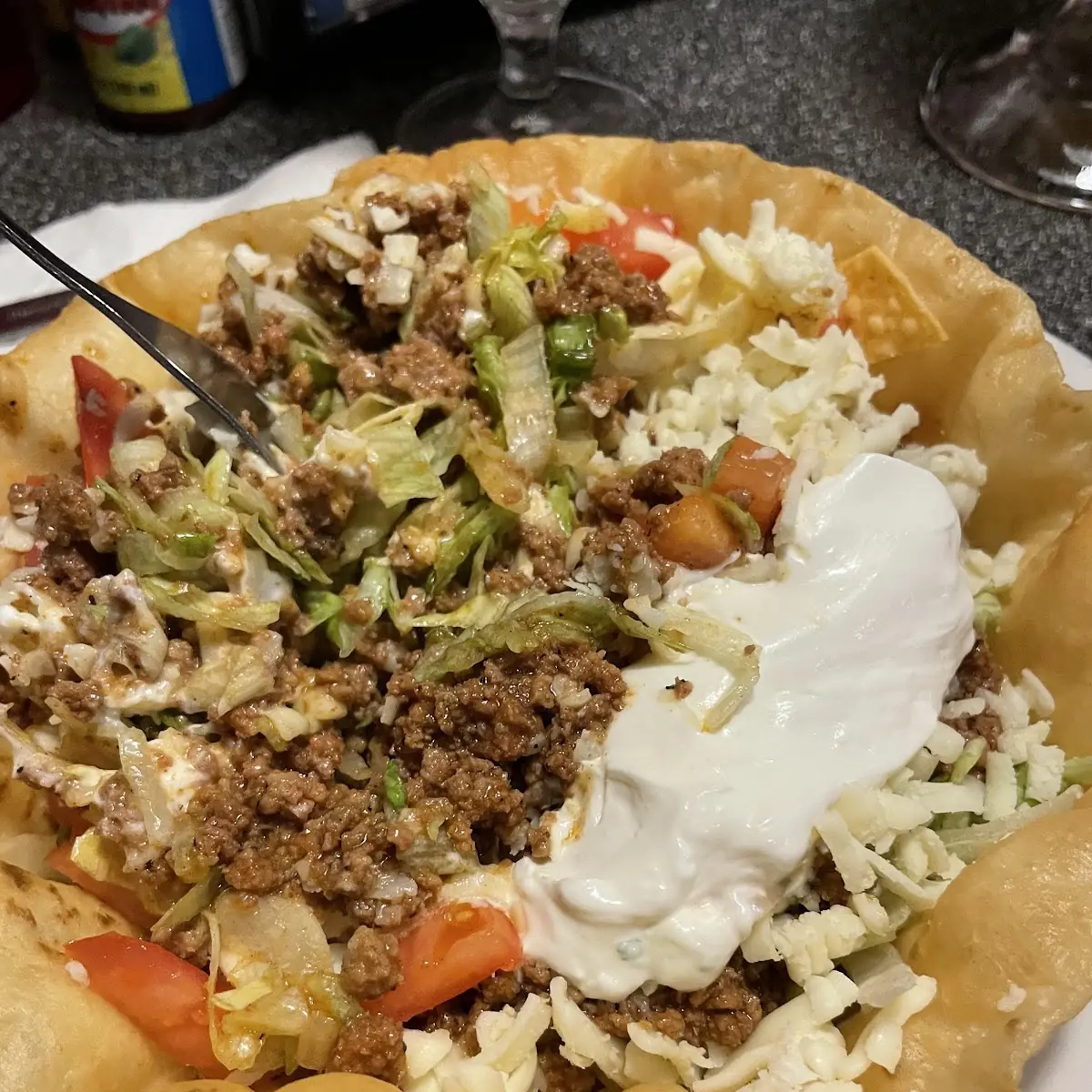 Beef Tostada