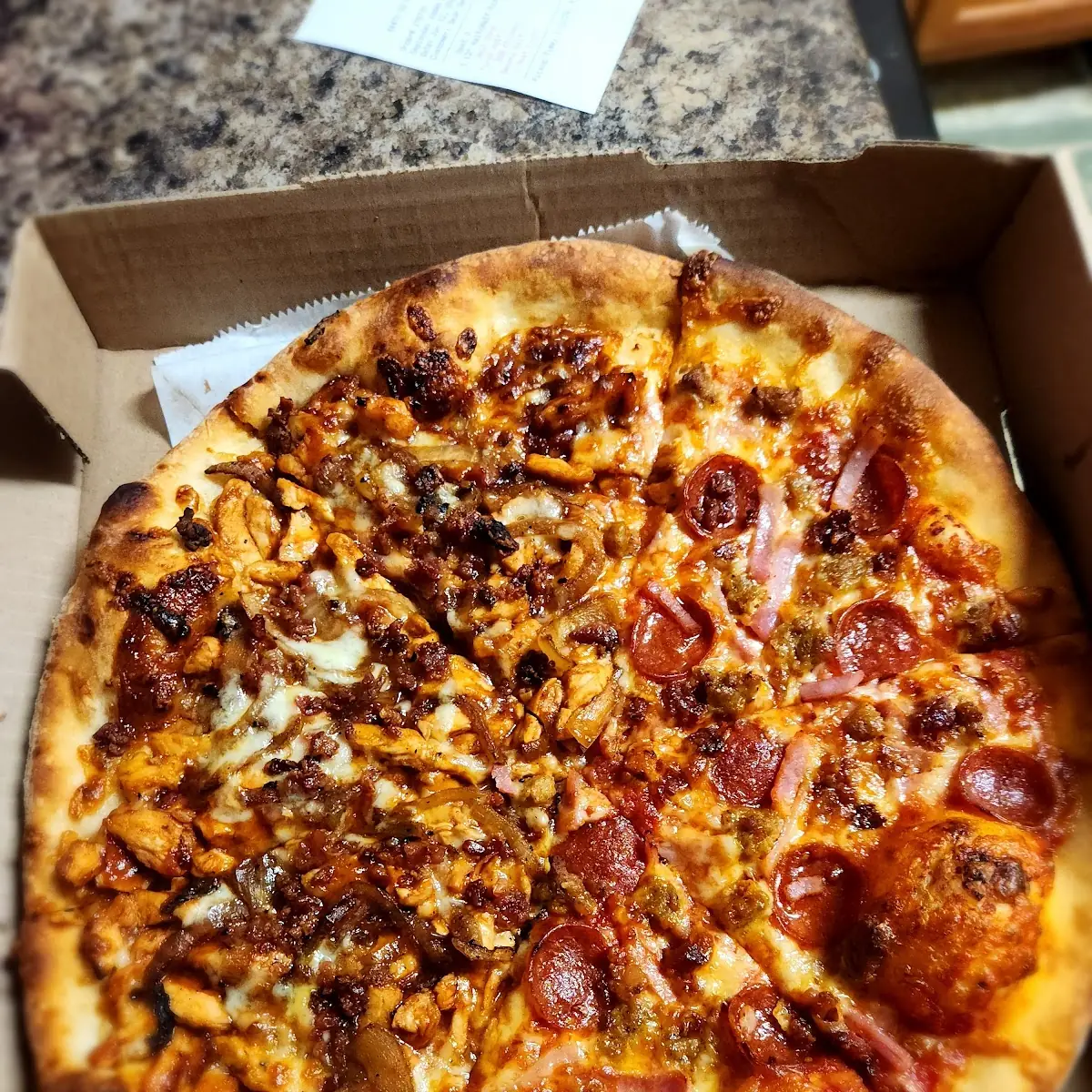 BBQ Chicken Meat-Lovers Pizza