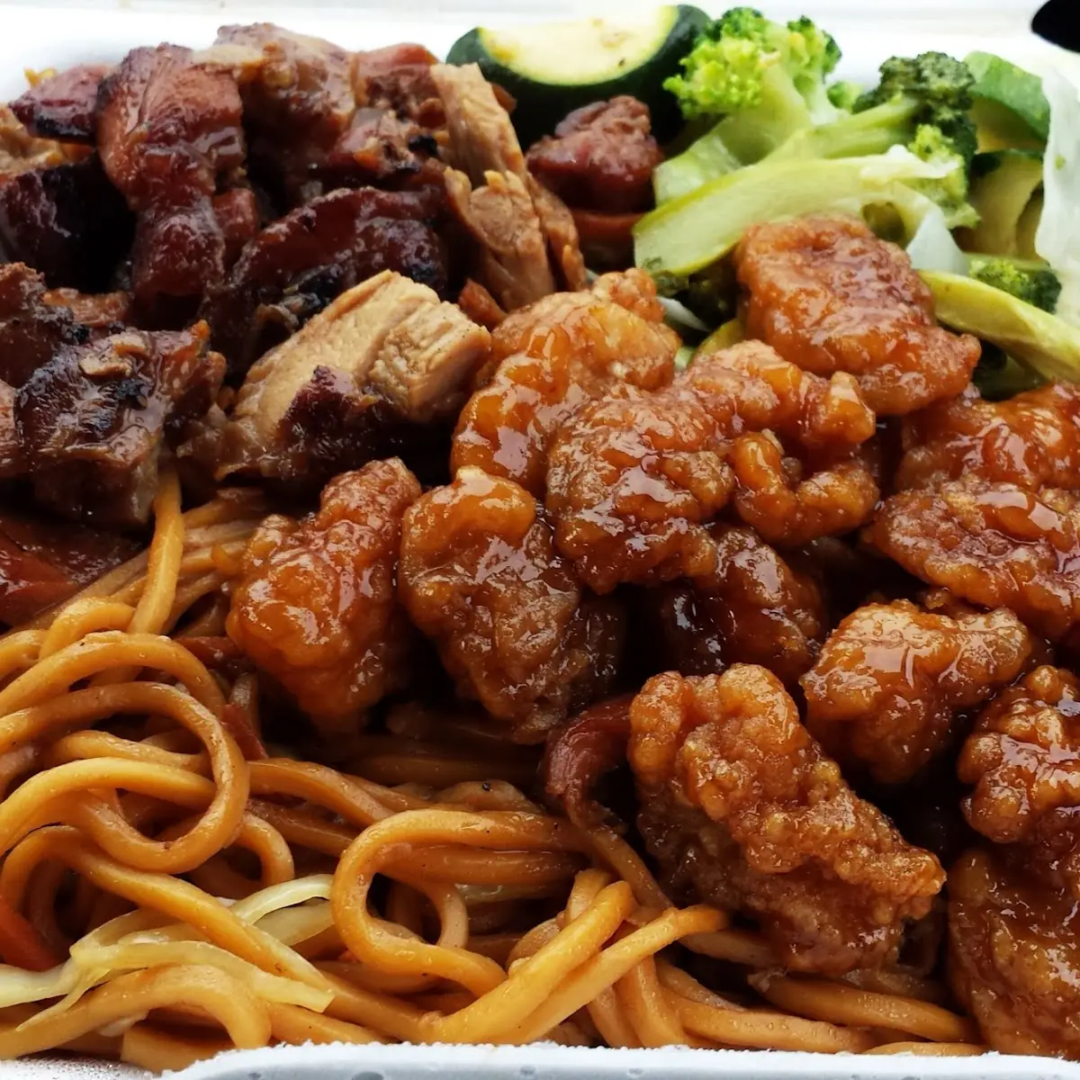 Chicken Noodles and Vegetables
