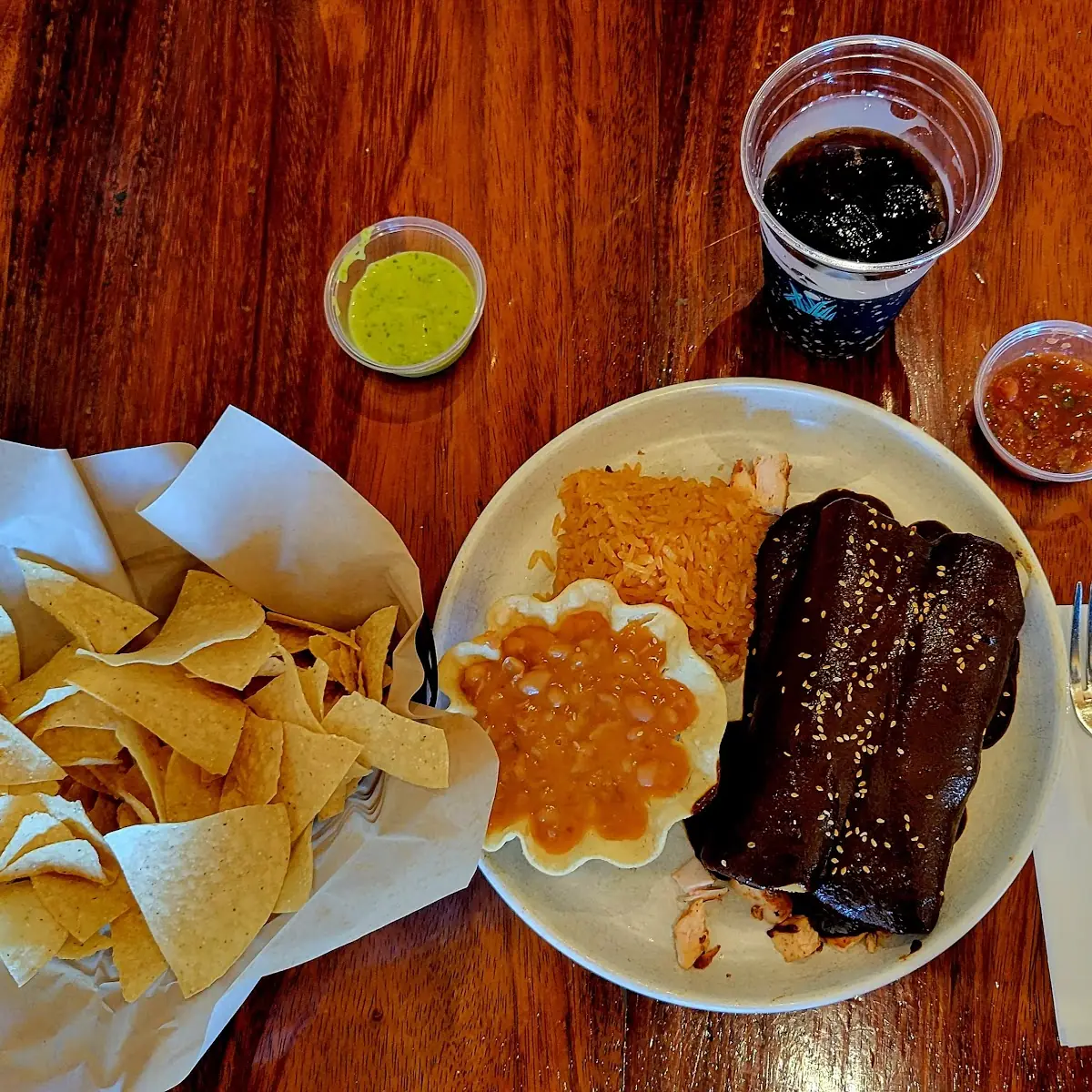 Mole Enchiladas