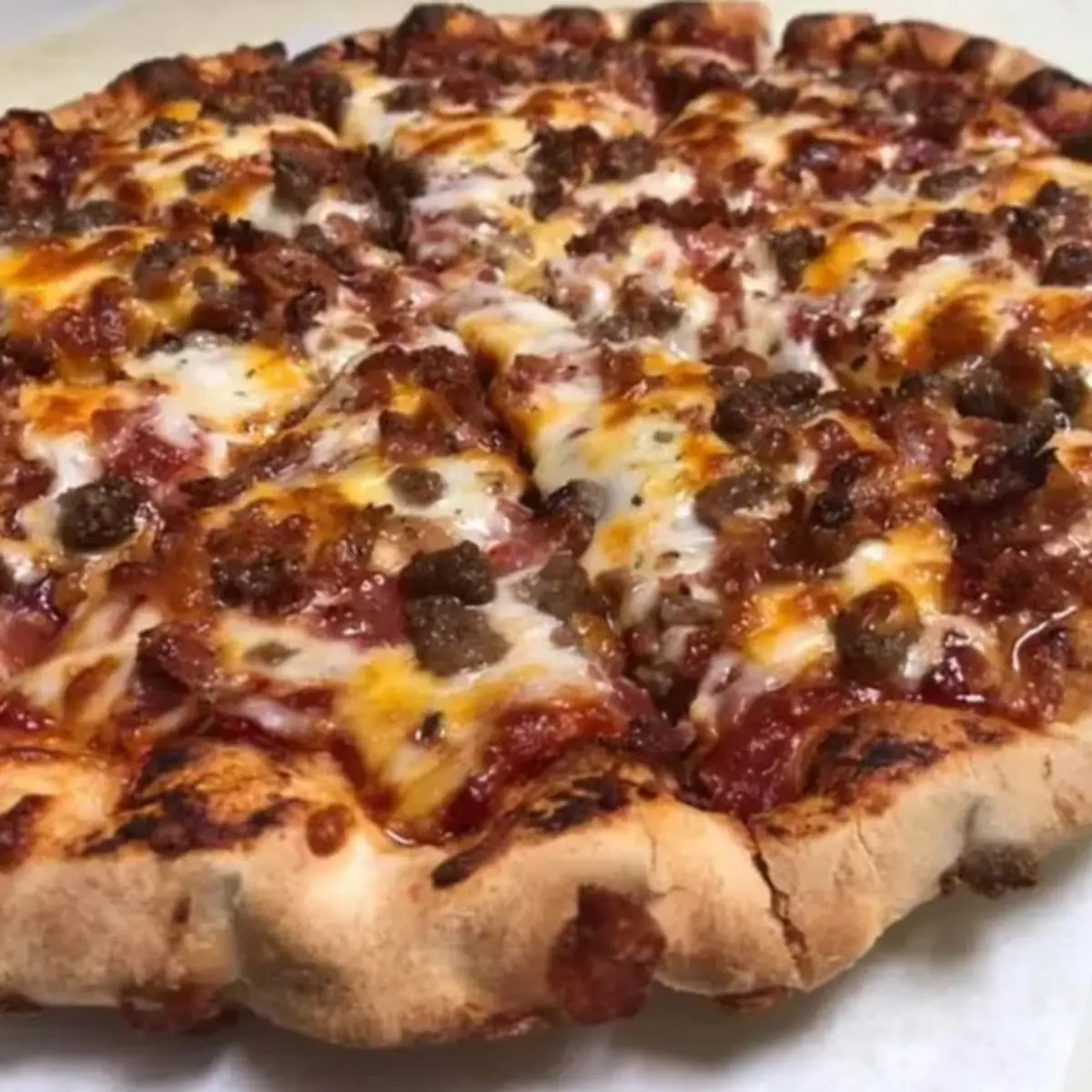 Bacon Double Cheeseburger Pizza