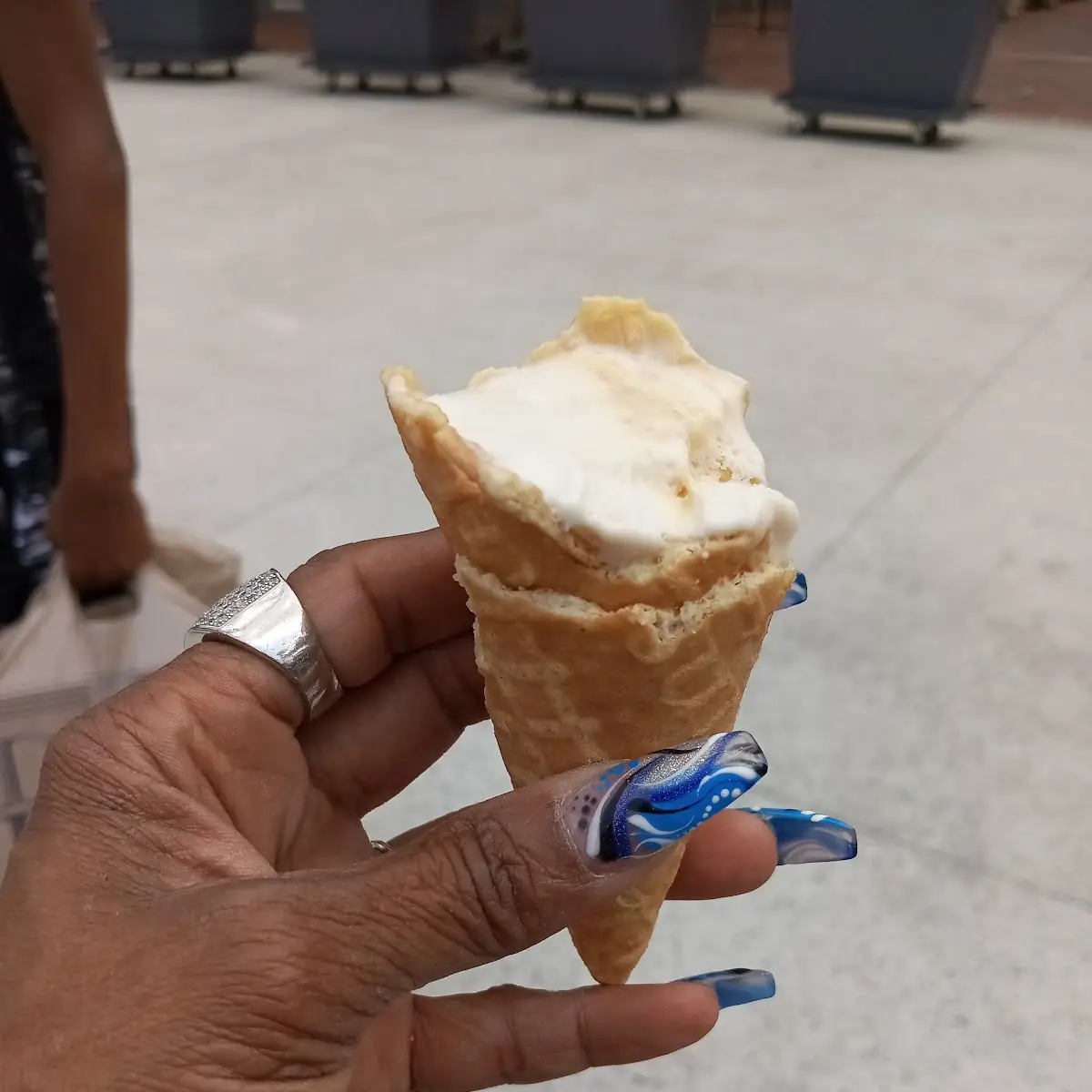 Butter Pecan Ice Cream Cone