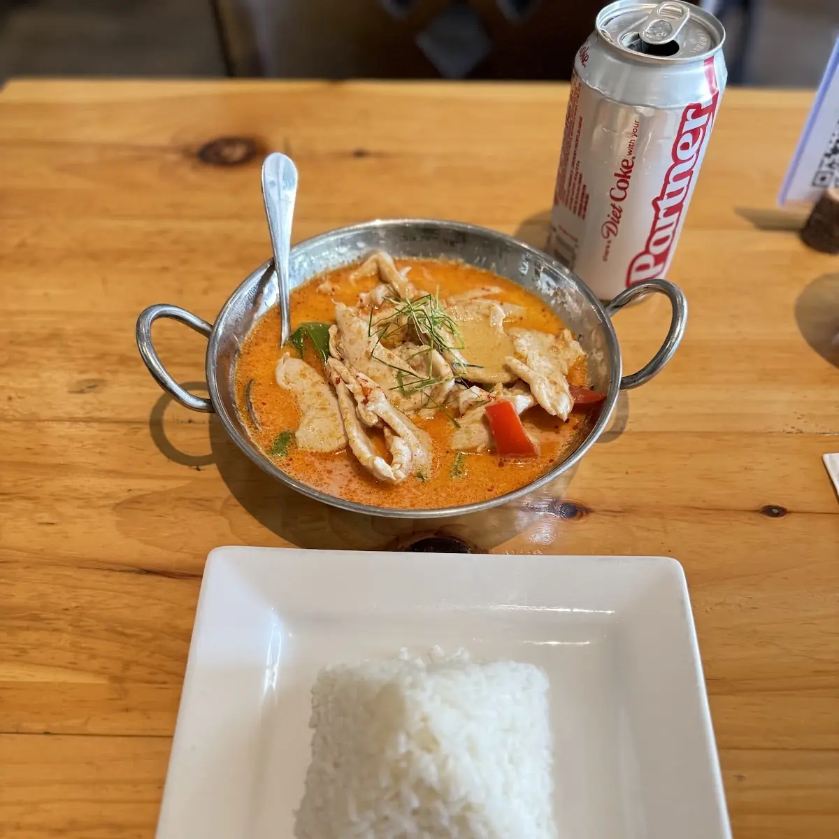 Panang Curry with White Rice