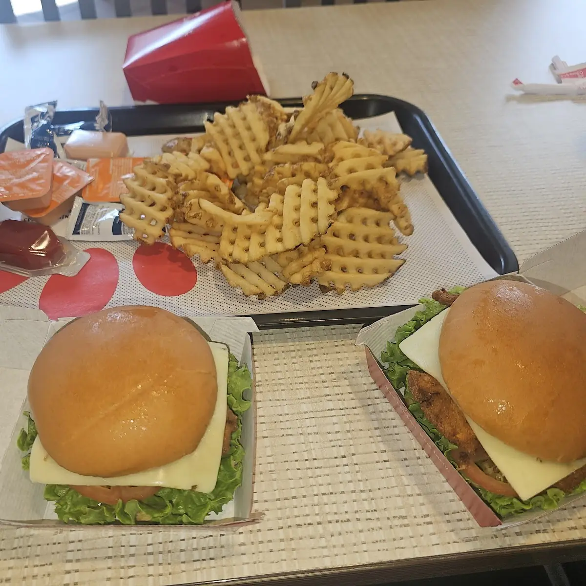 Spicy Chicken Burger Meal