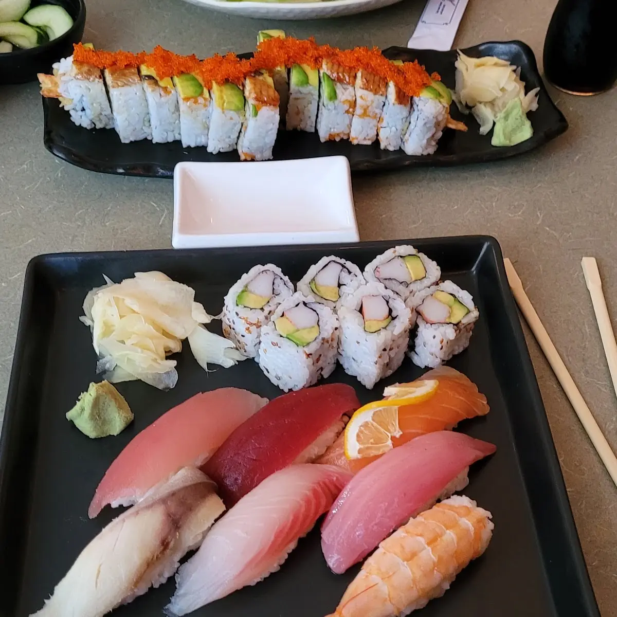 Mocking Nigiri and Dragon Roll
