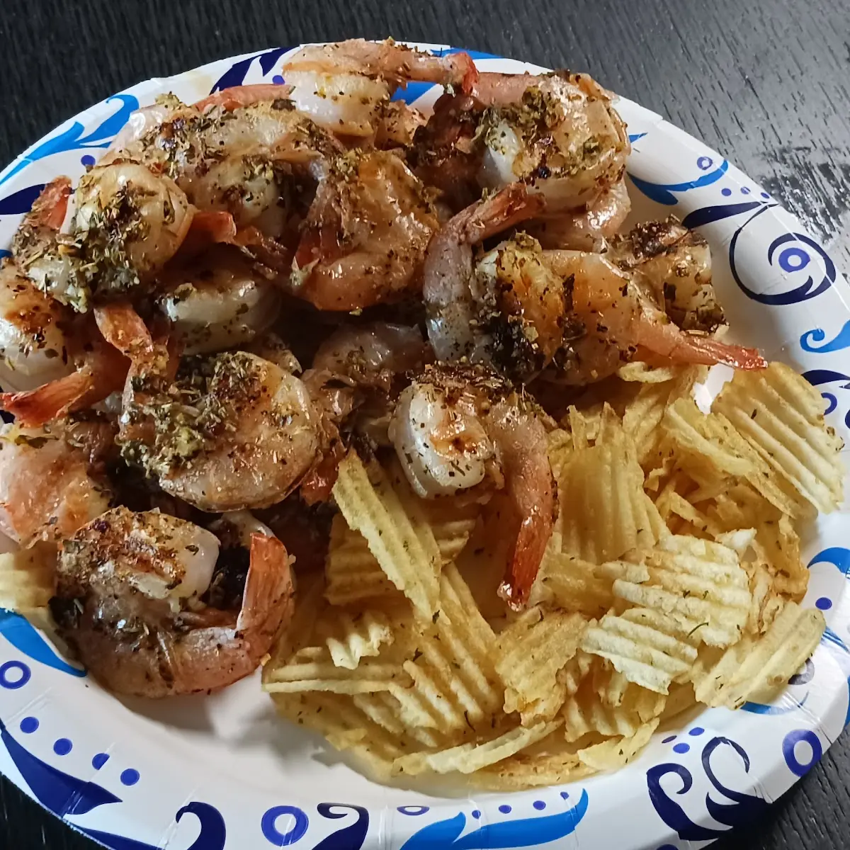 Cajun Shrimp and Chips