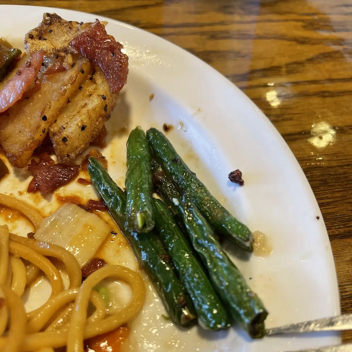 Green Beans from the Buffet