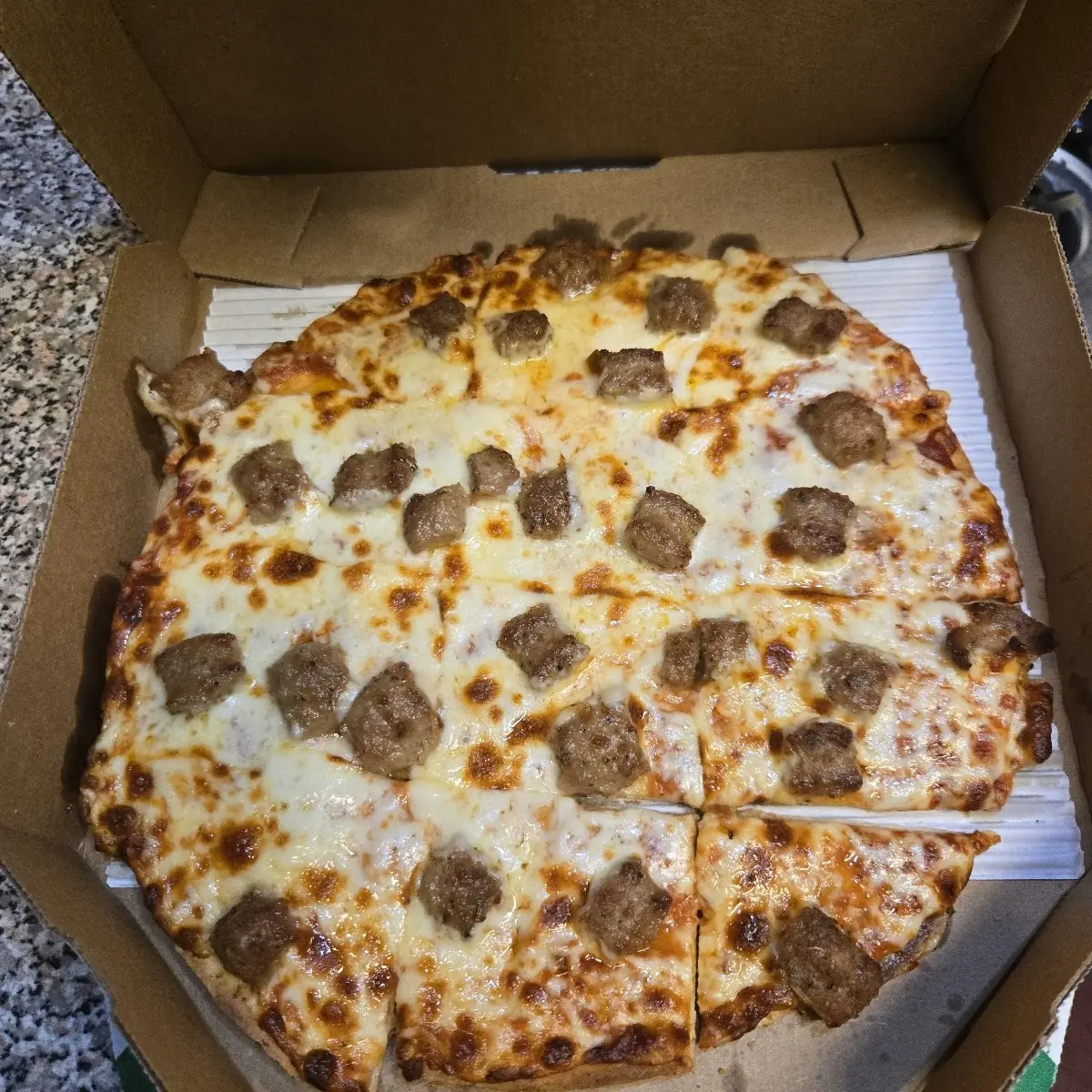 Thin Crust Italian Sausage Pizza